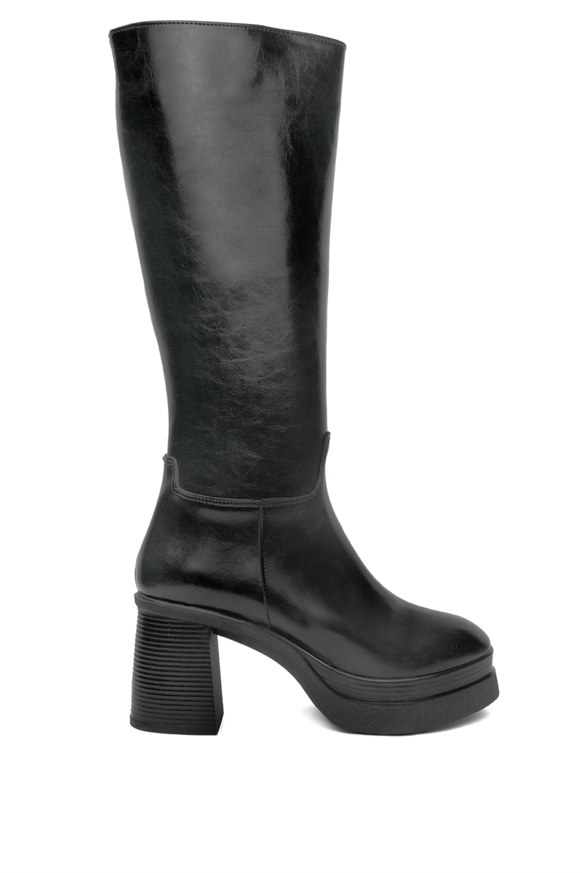 Fuar Hkn24K.256-1506.01R Kadın Topuklu Çizme Siyah - Görsel 2