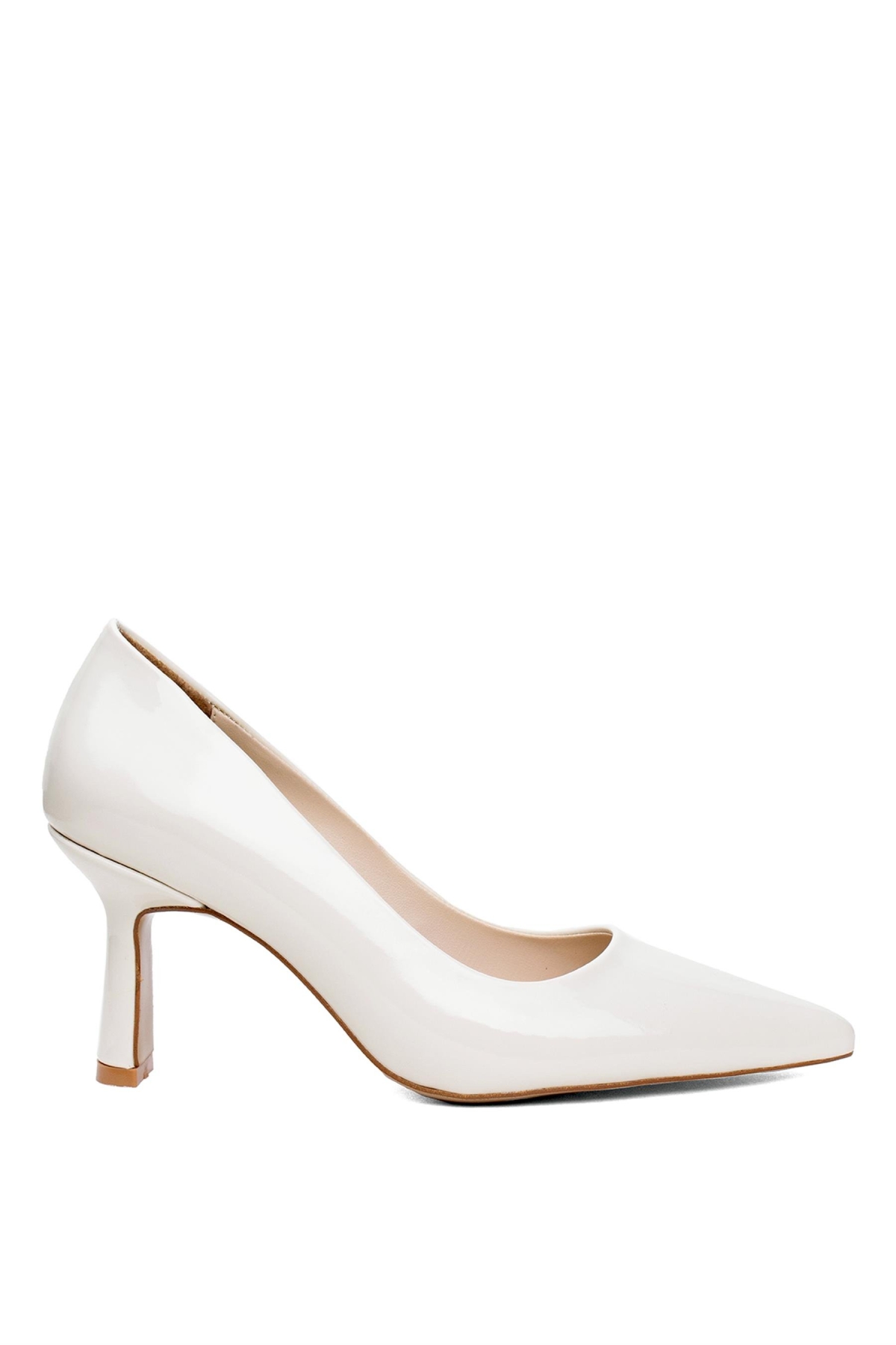PM537 K200-1 Kadın Klasik Topuklu Ayakkabı Ten - Görsel 2