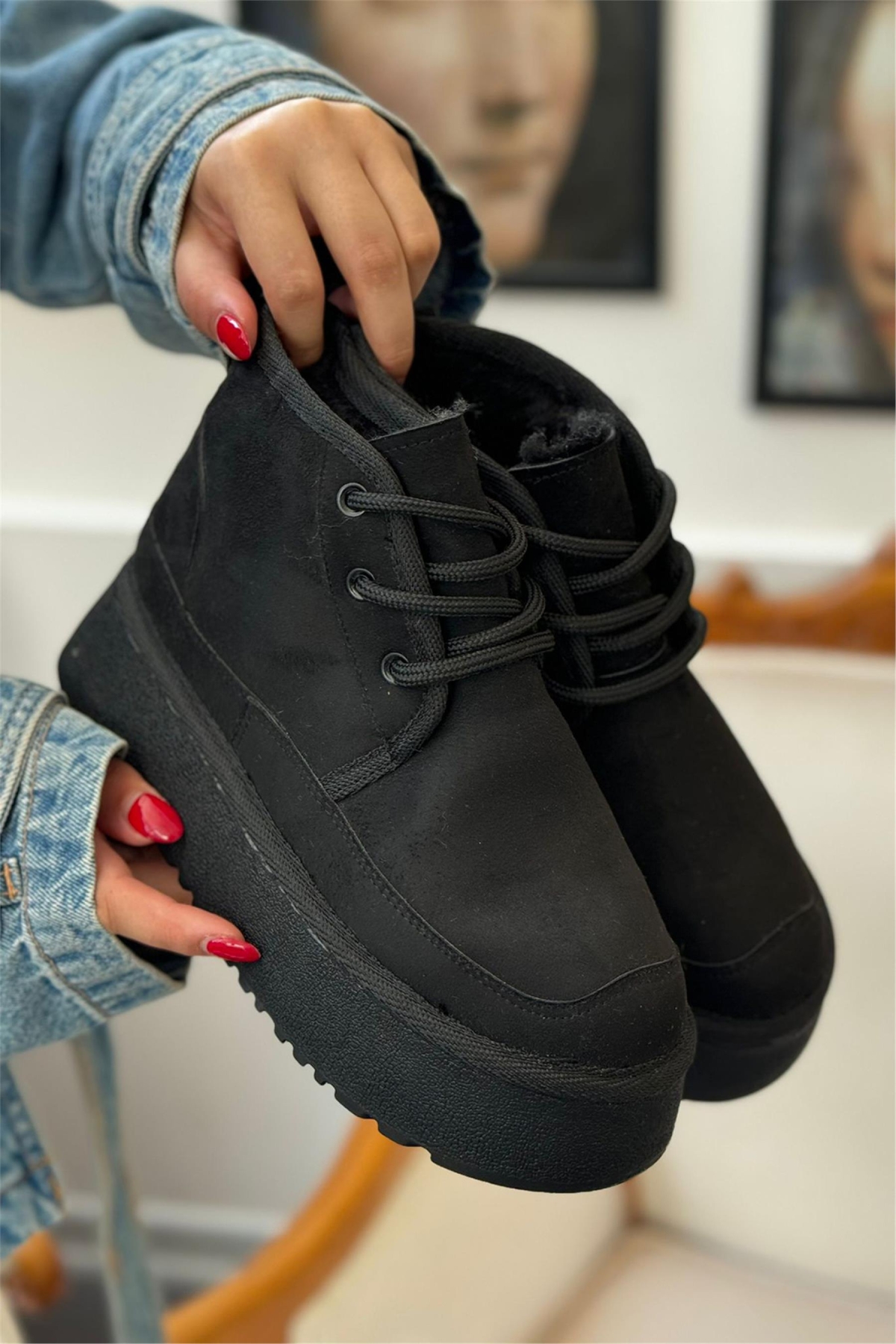Elit MRT101S Kadın Düz Bot Siyah - Görsel 2