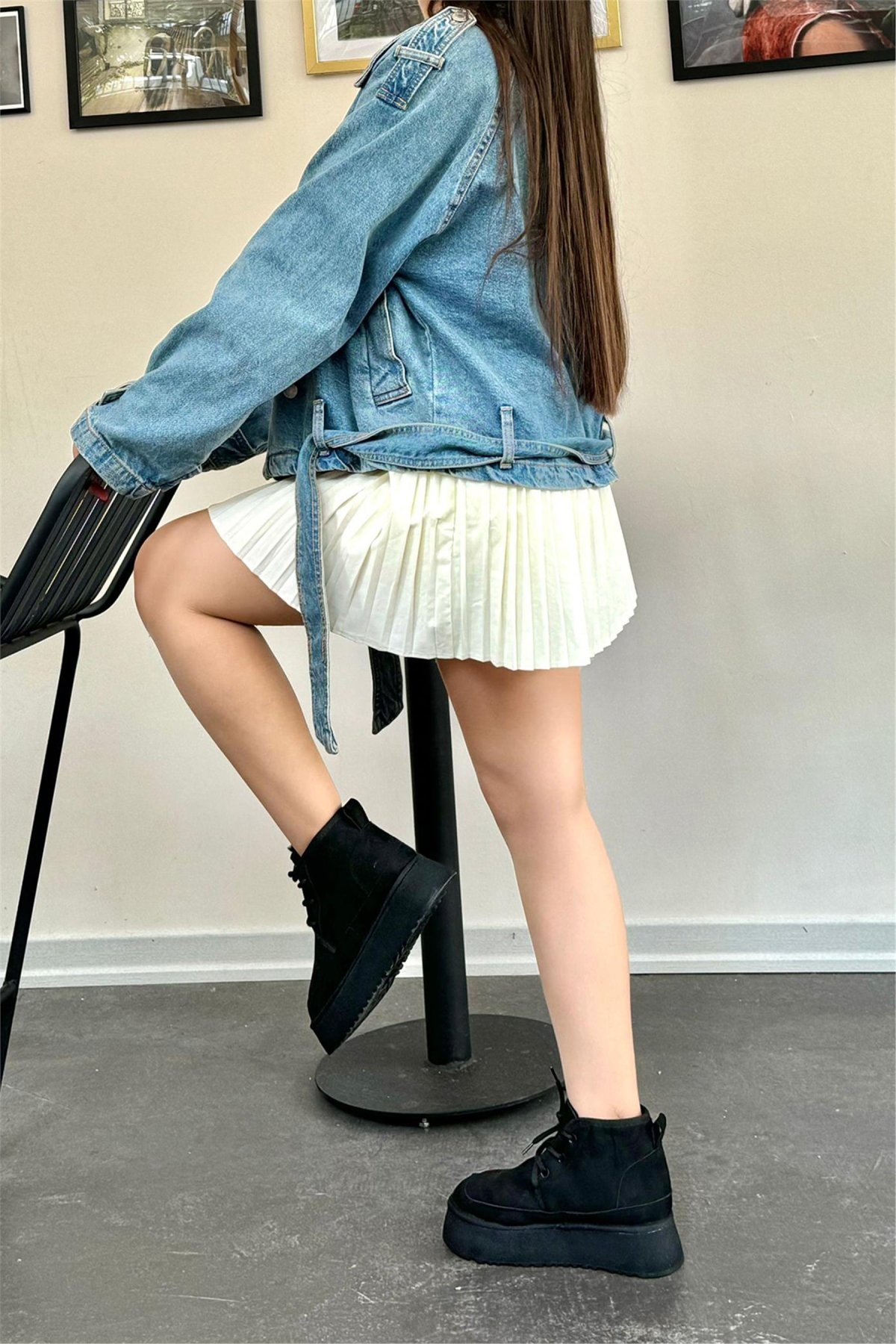 Elit MRT101S Kadın Düz Bot Siyah - Görsel 3