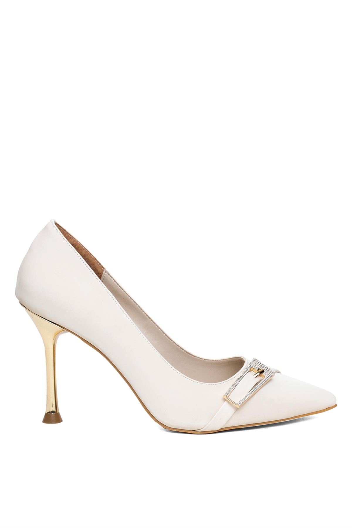 PM450 K409-2 Kadın Abiye Ayakkabı Ten - Görsel 2