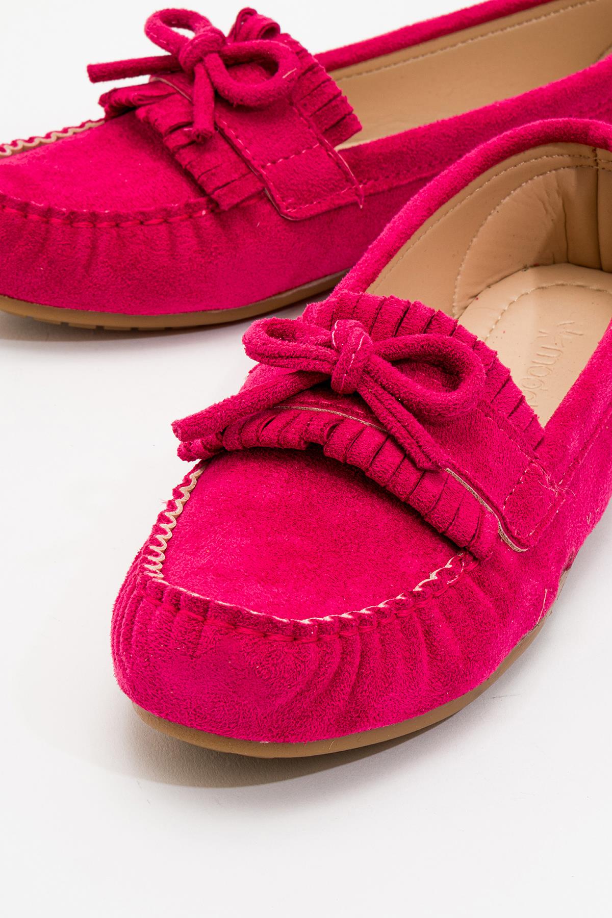 Kadın Geçmeli Düz Sandalet FUJE SÜET - Görsel 4