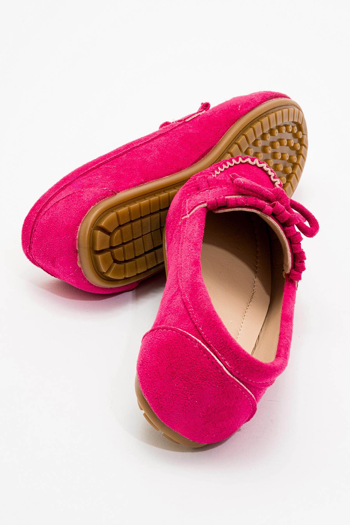 Kadın Geçmeli Düz Sandalet FUJE SÜET - Görsel 5