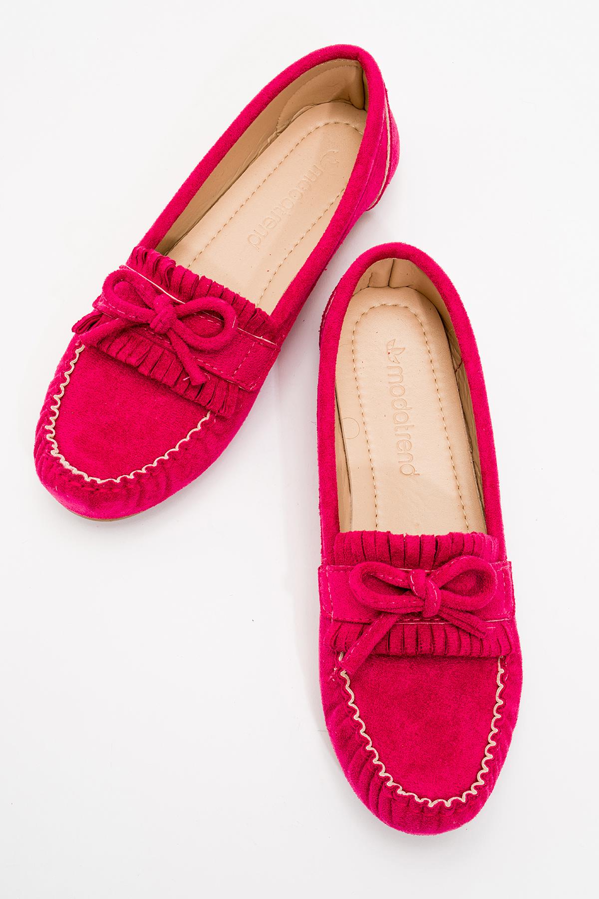 Kadın Geçmeli Düz Sandalet FUJE SÜET - Görsel 6