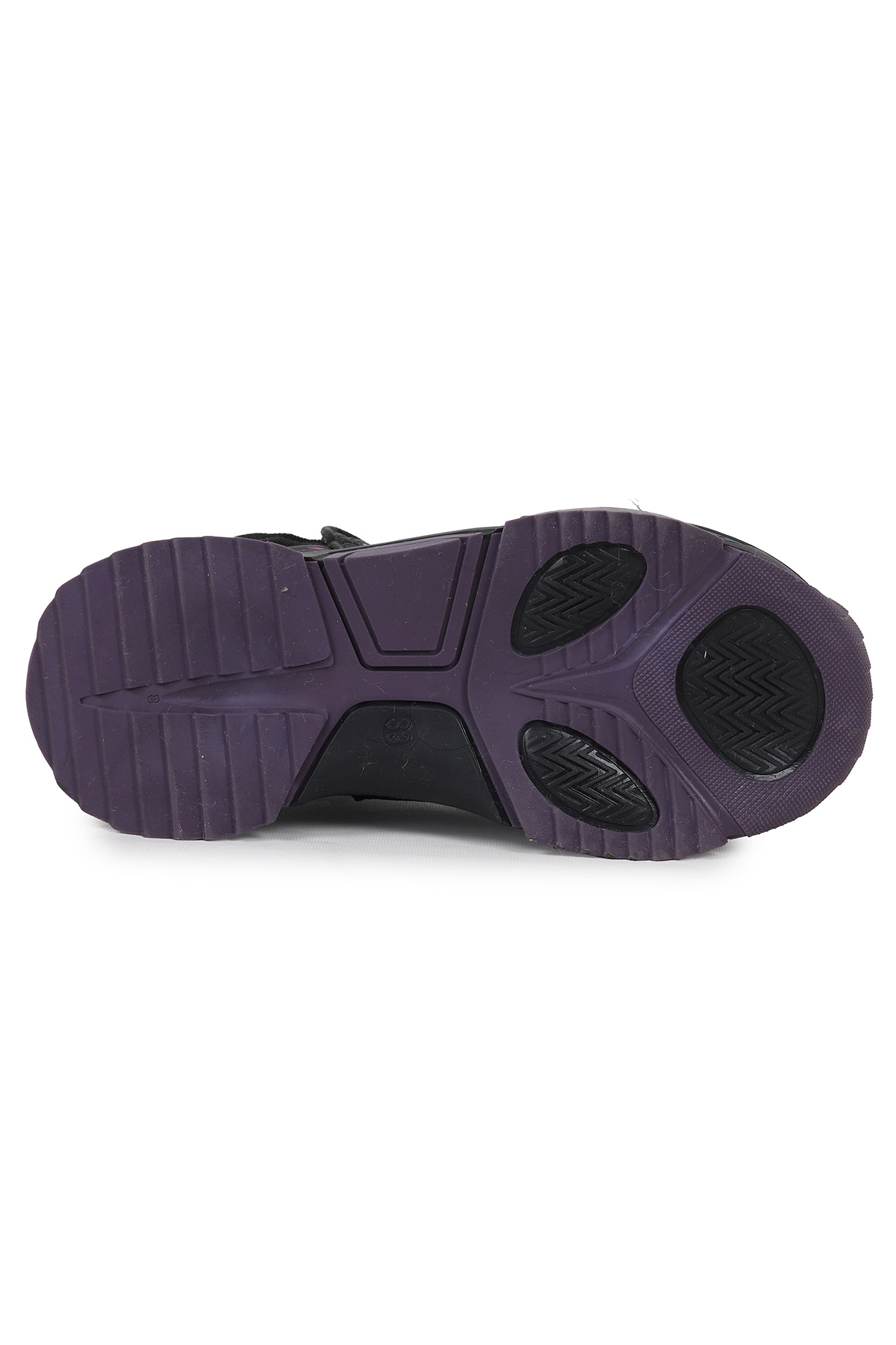 Rocco Fermuarlı Kız Çocuk Kar Botu Siyah - Mor - Görsel 7