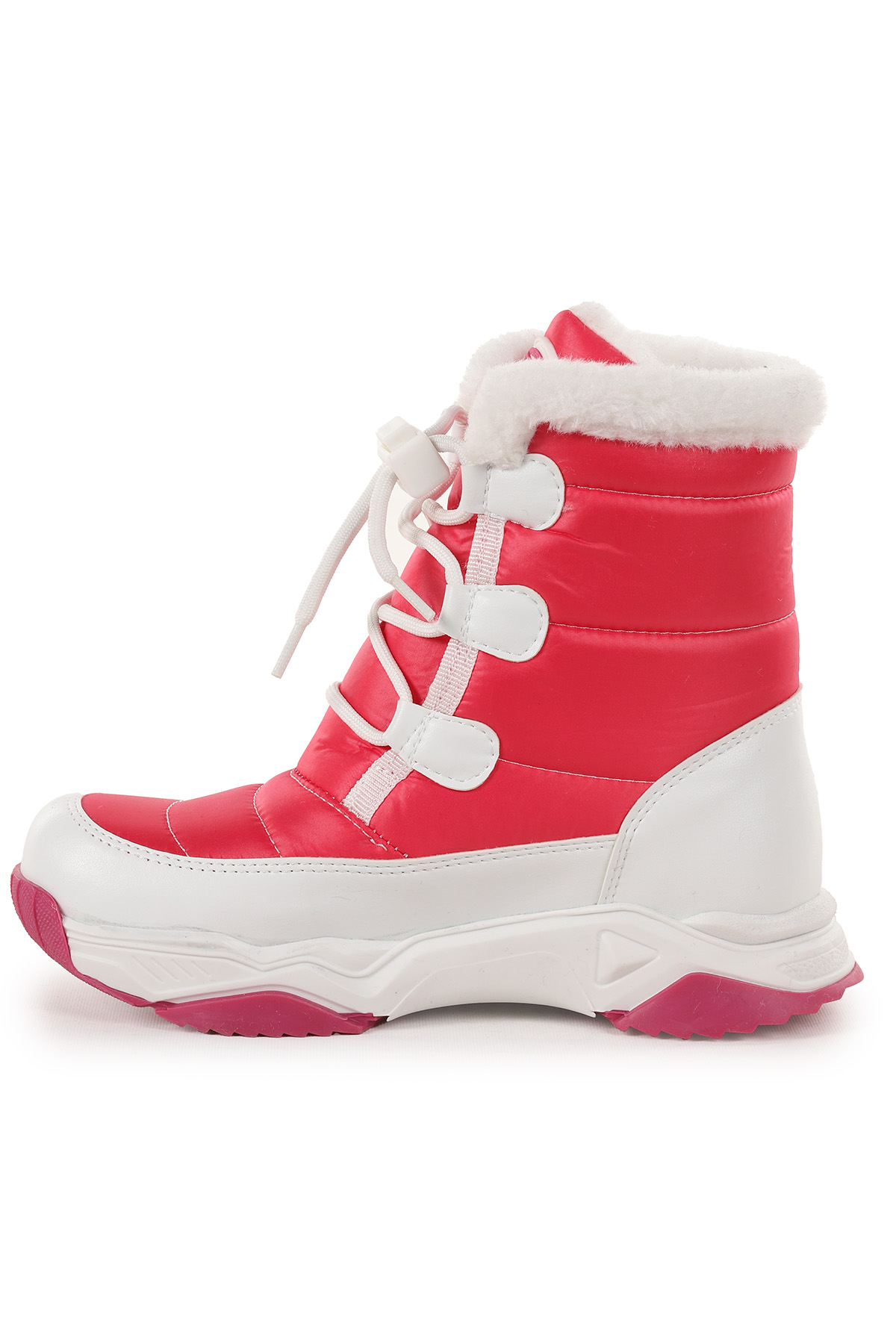 Alison Bağcıklı Kız Çocuk Kar Botu Fuşya - Pembe - Görsel 7