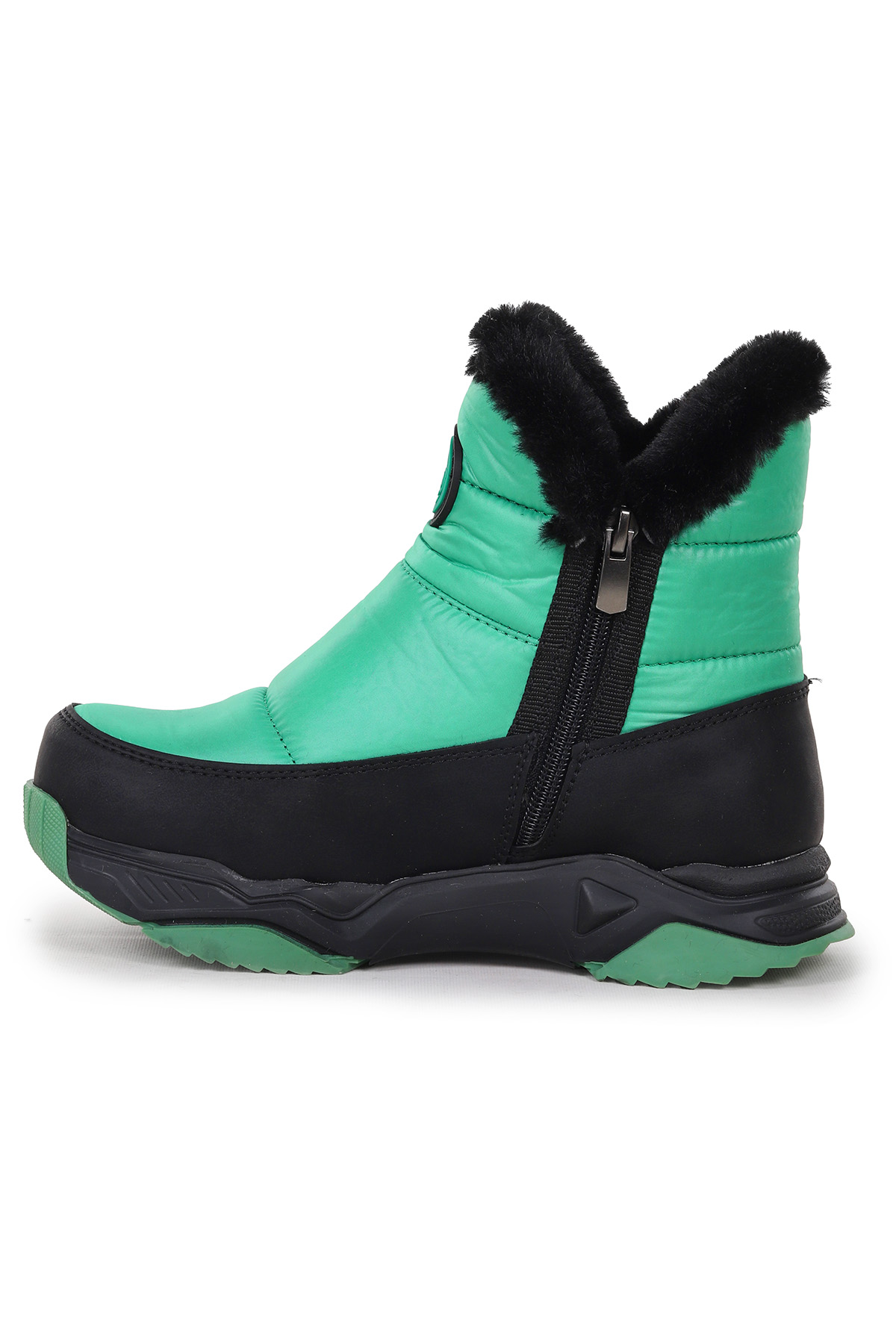 Pamela Fermuarlı Kız Çocuk Kar Botu Yeşil - Görsel 5