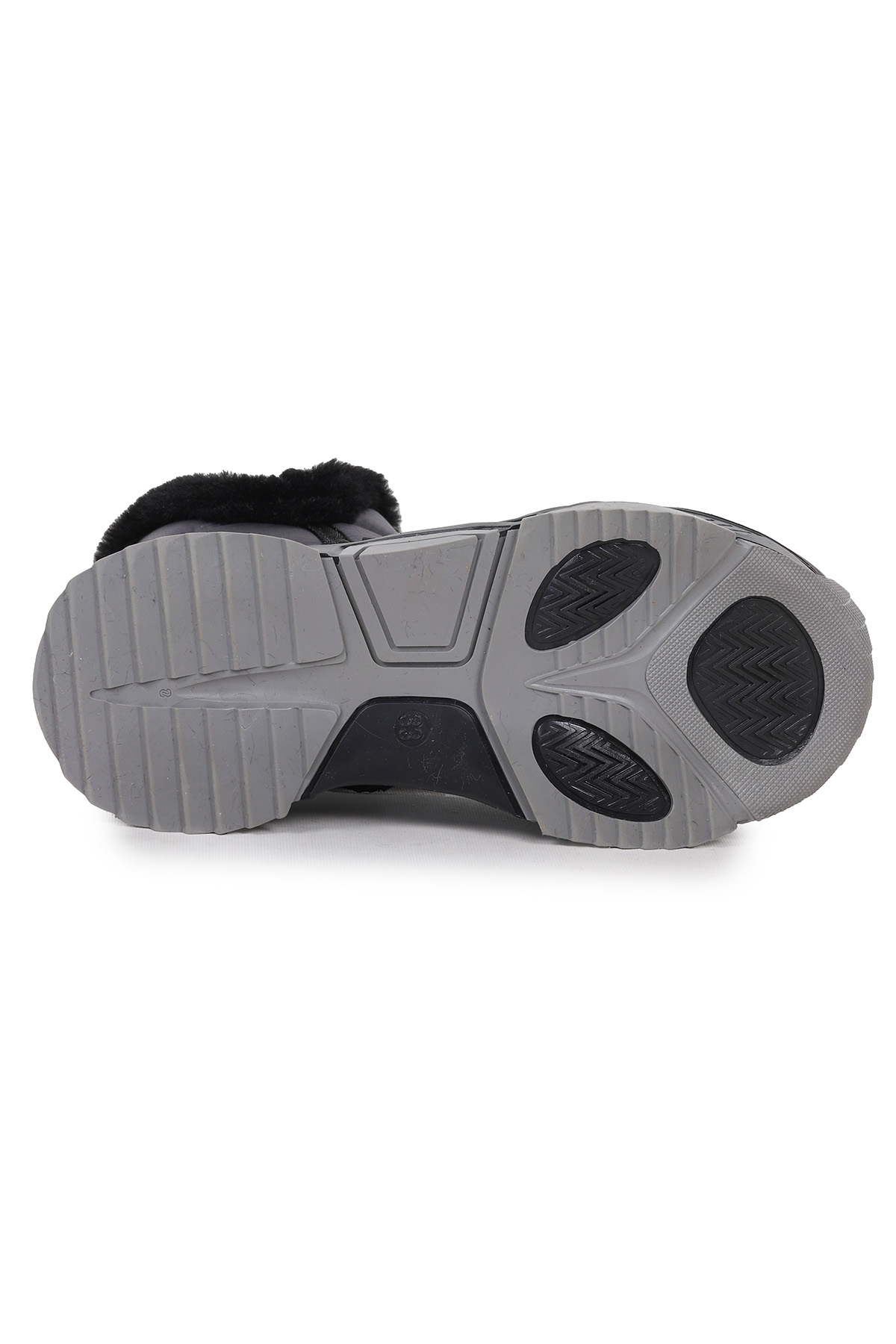 Pamela Fermuarlı Kız Çocuk Kar Botu Füme - Görsel 6