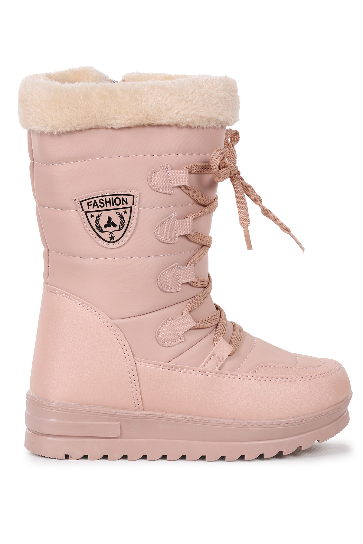 İçi Termal Kürklü Kız Çocuk Kar Botu Ayakkabı Twg 995 Somon - Görsel 4