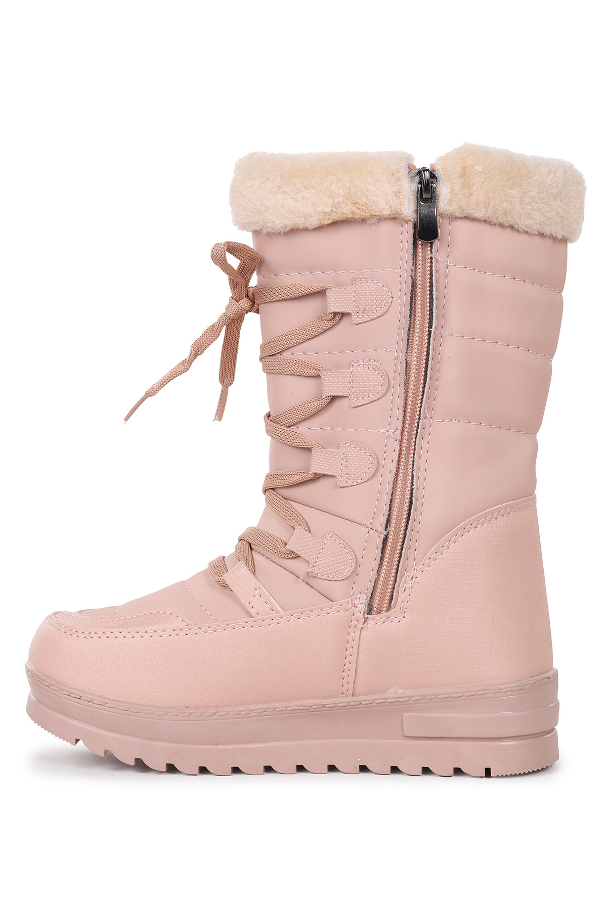 İçi Termal Kürklü Kız Çocuk Kar Botu Ayakkabı Twg 995 Somon - Görsel 5