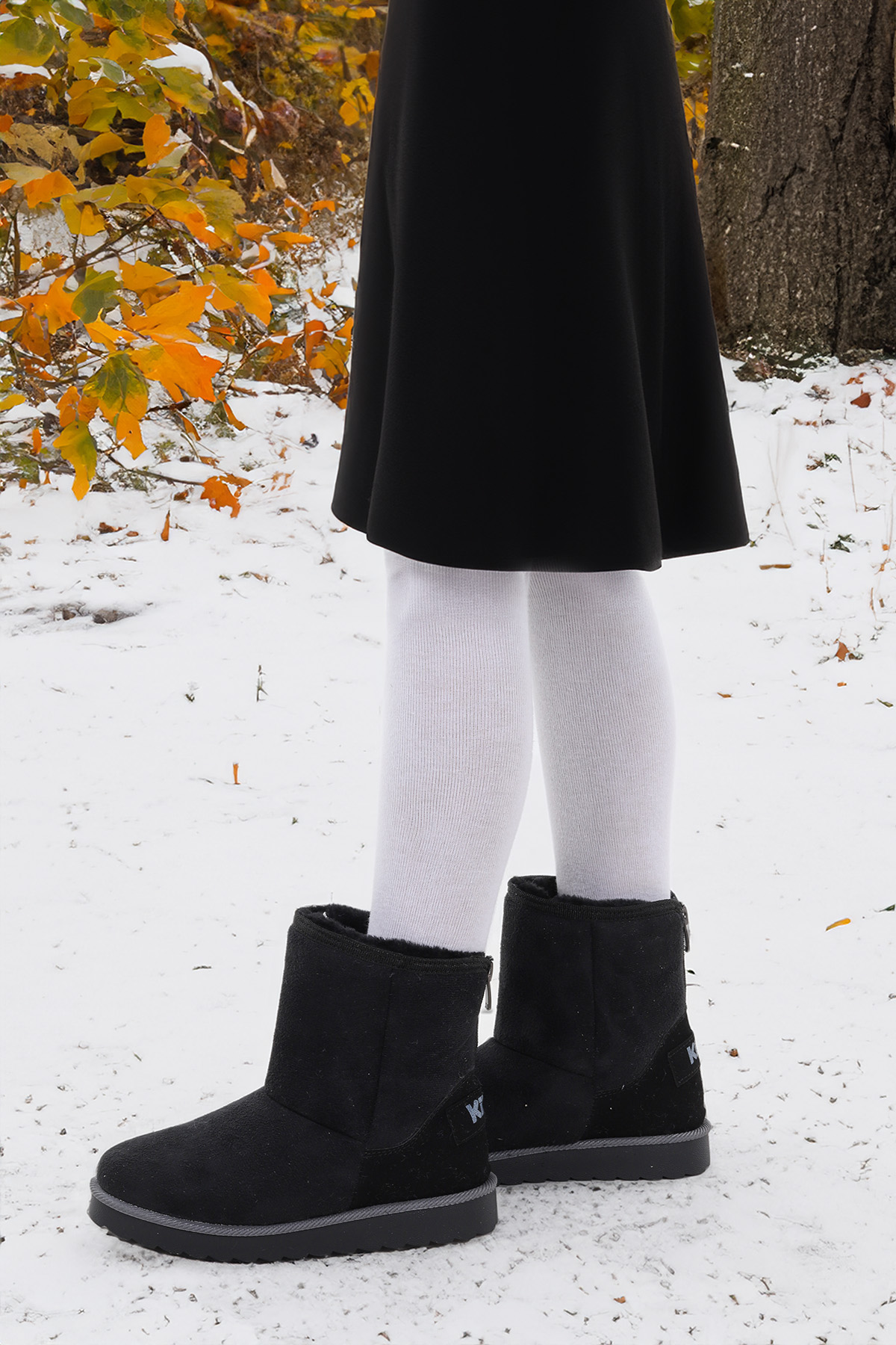 Jessy Fermuarlı Kız Çocuk Bot Siyah - Görsel 3