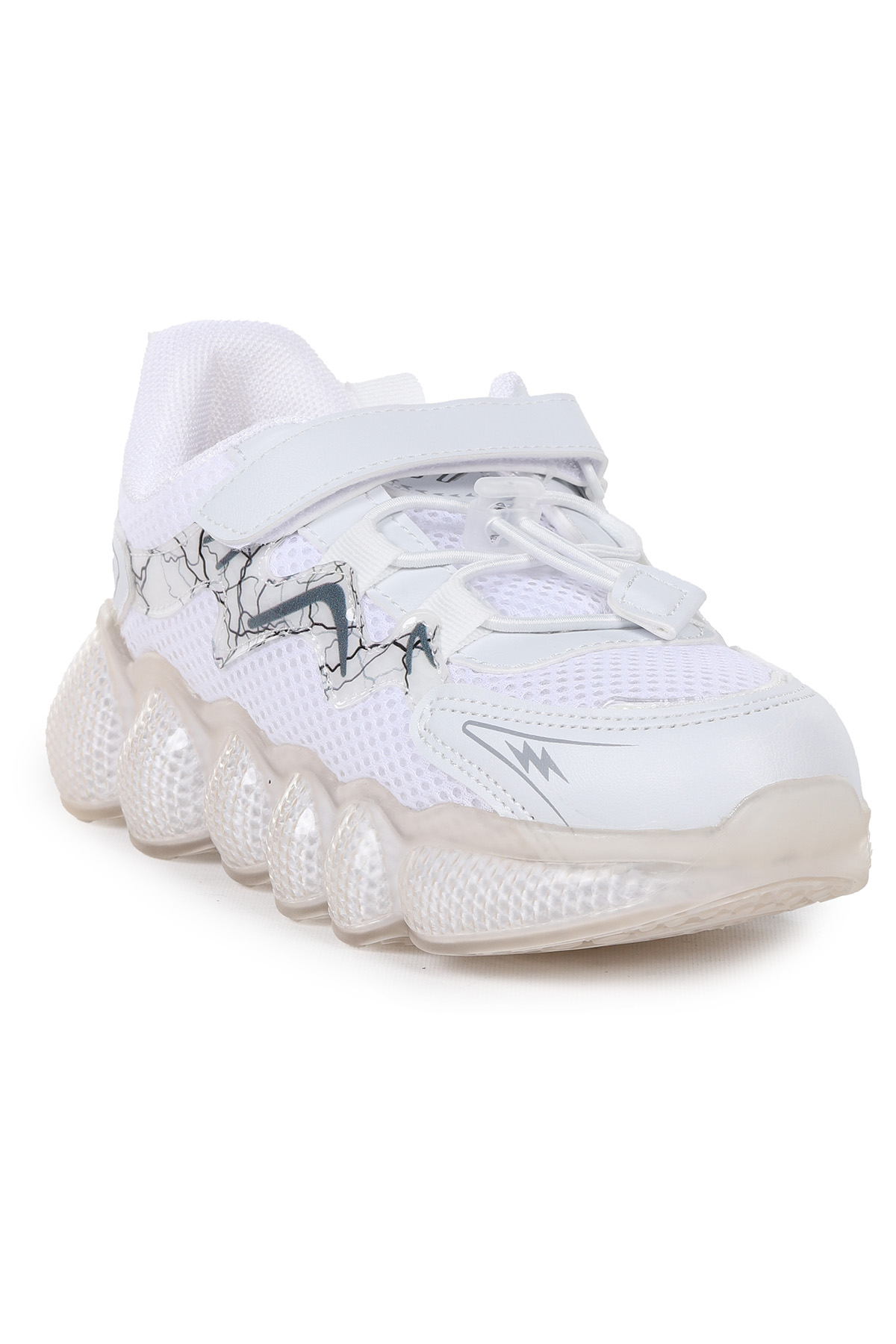 Codille Cırtlı Fileli Erkek Çocuk Spor Ayakkabı Beyaz - Görsel 7