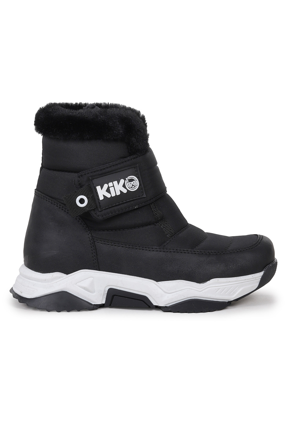 Magic Cırtlı Erkek Çocuk Kar Botu Siyah - Beyaz - Görsel 4