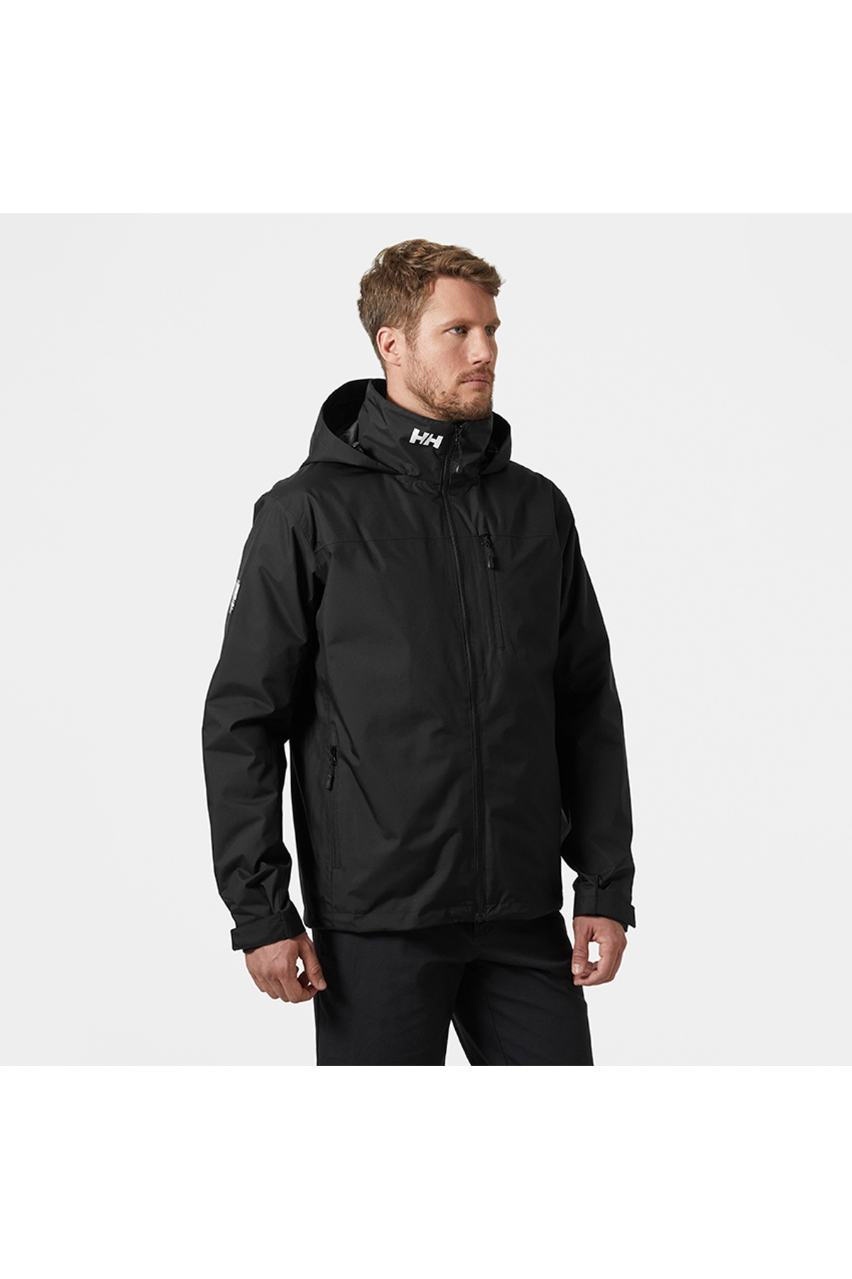 Crew Hooded Midlayer 2 Erkek Siyah Kapüşonlu Mont