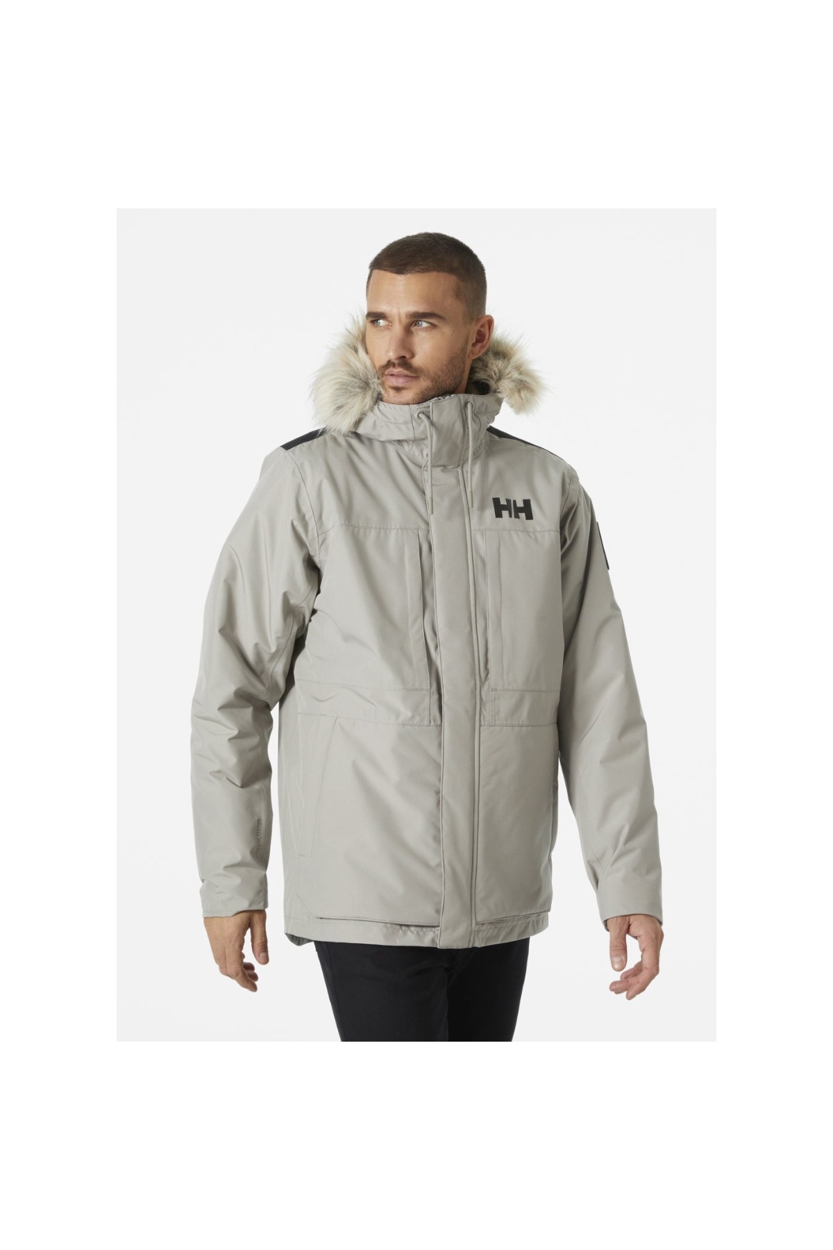 Parka Coastal 3.0 Erkek Gri Kapüşonlu Mont