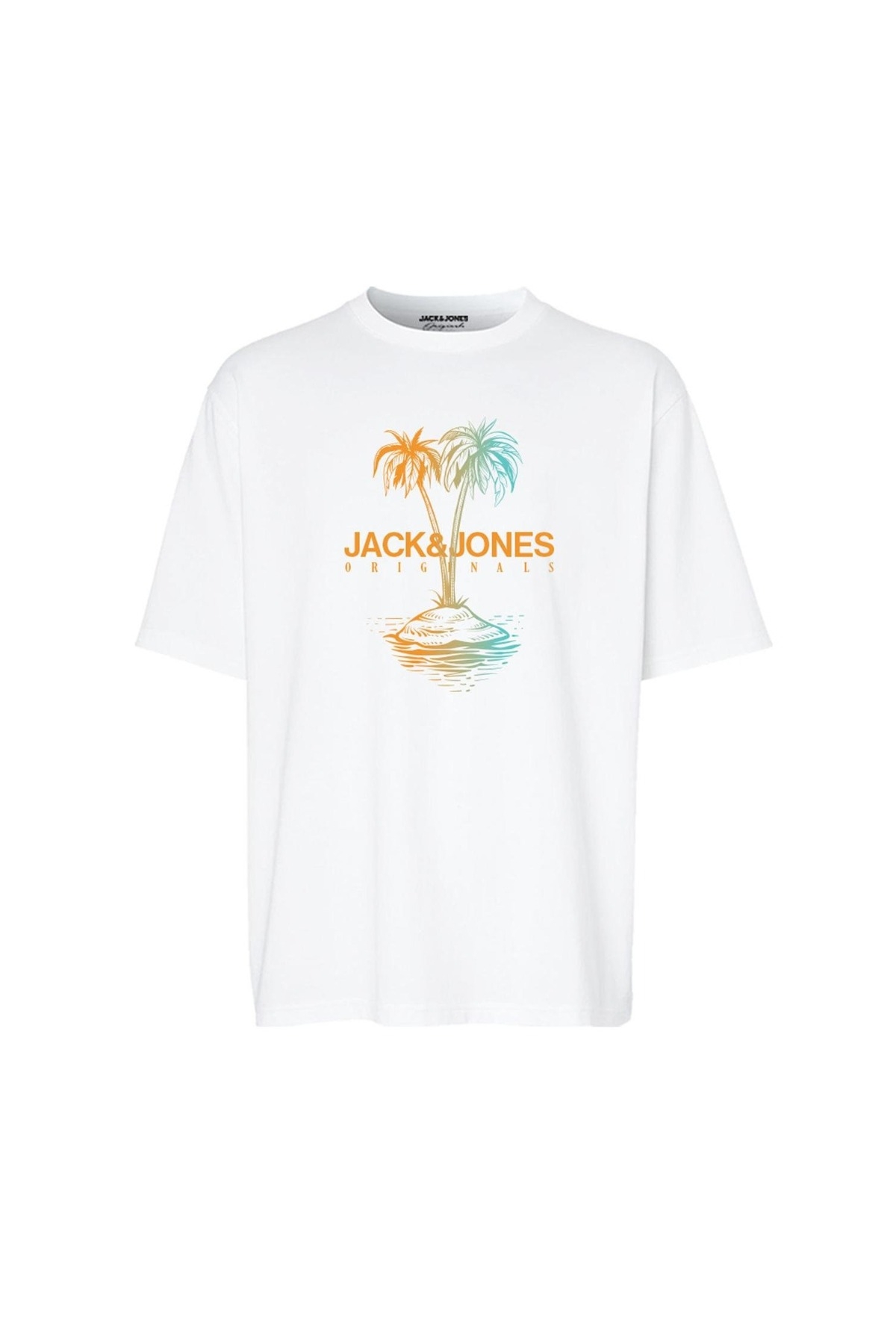 Jack&Jones Lafayette 2 Erkek Beyaz Yuvarlak Yaka Tişört