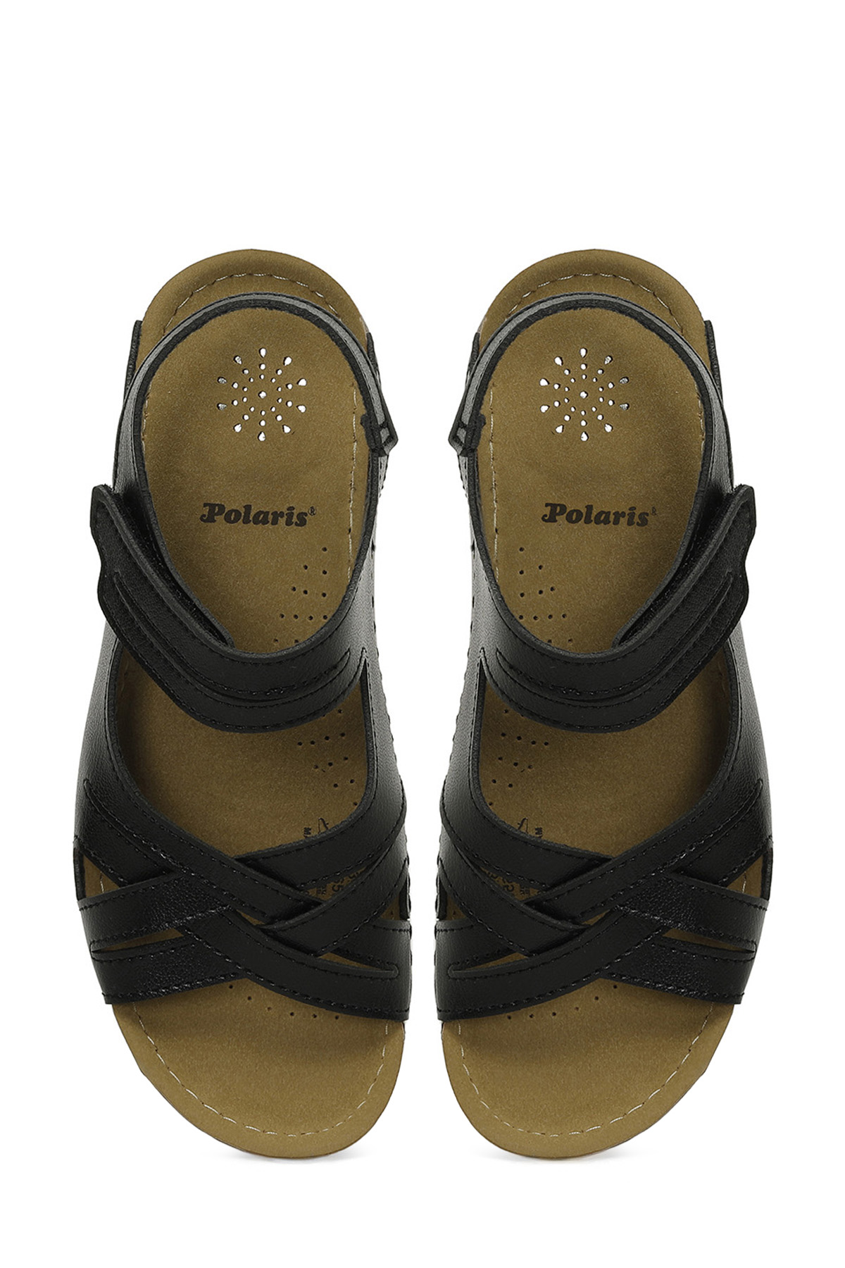 164343.Z5FX Siyah Kadın Düz Sandalet - Görsel 5