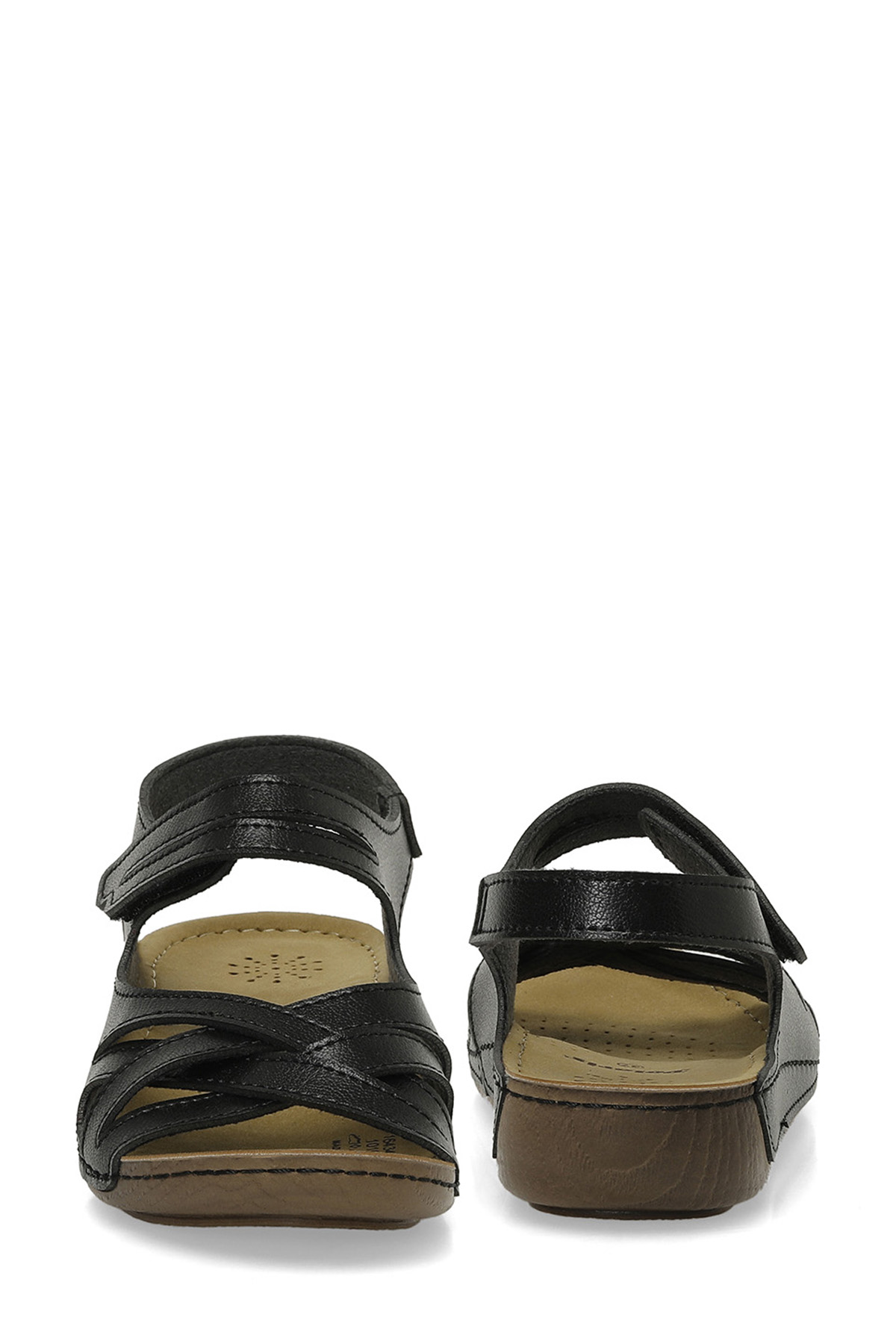 164343.Z5FX Siyah Kadın Düz Sandalet - Görsel 6