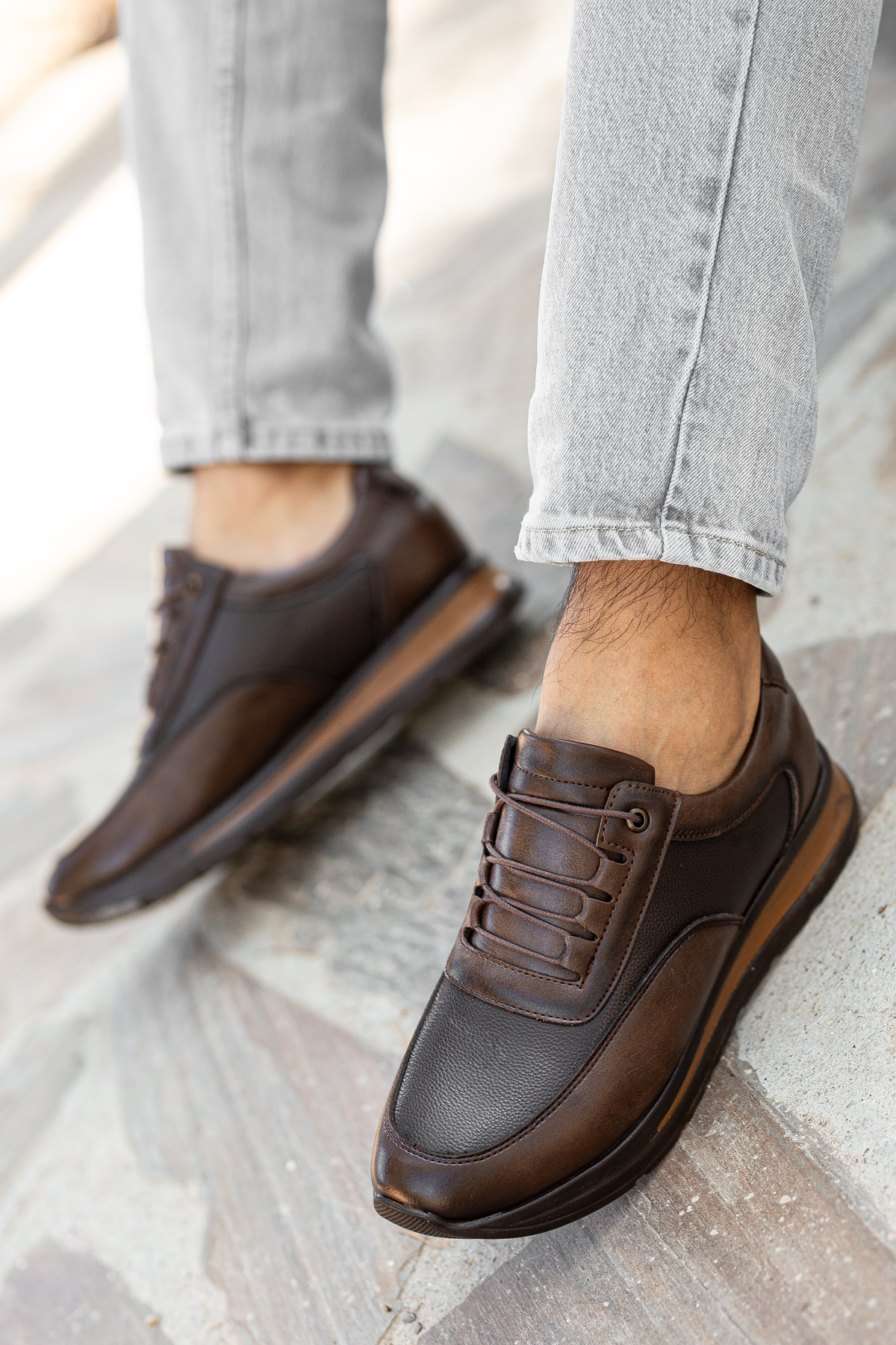 D0315 Günlük Ortopedik Erkek Klasik Garantili Ayakkabı - Görsel 5