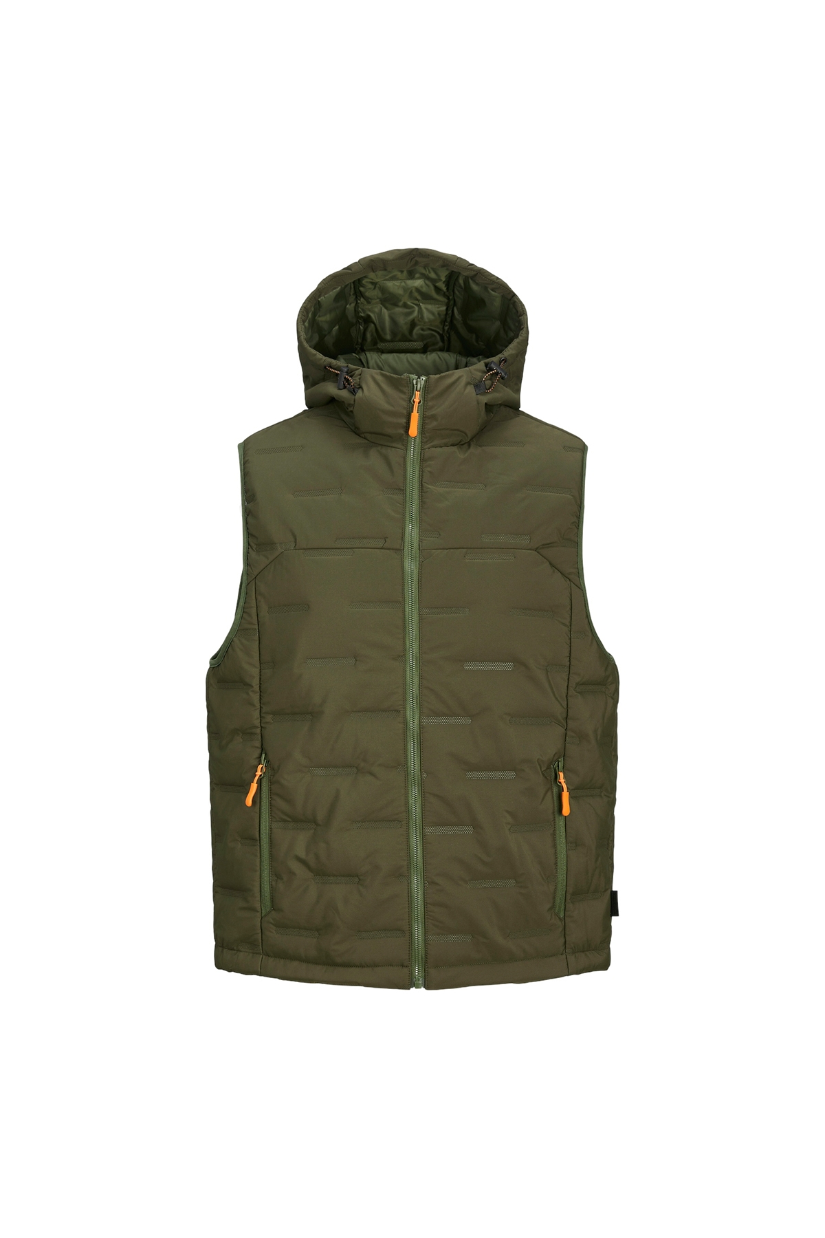 Jack&Jones Sonic Bodywarmer Hood Erkek Haki Kapüşonlu Yelek