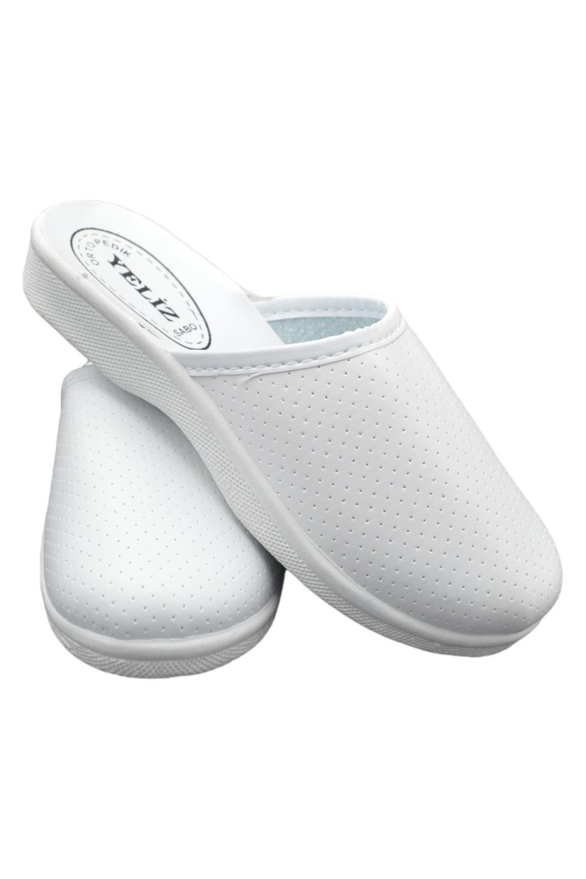 Unisex Sabo Hastane Aşçı Temizlik İş Terliği BEYAZ - Görsel 3