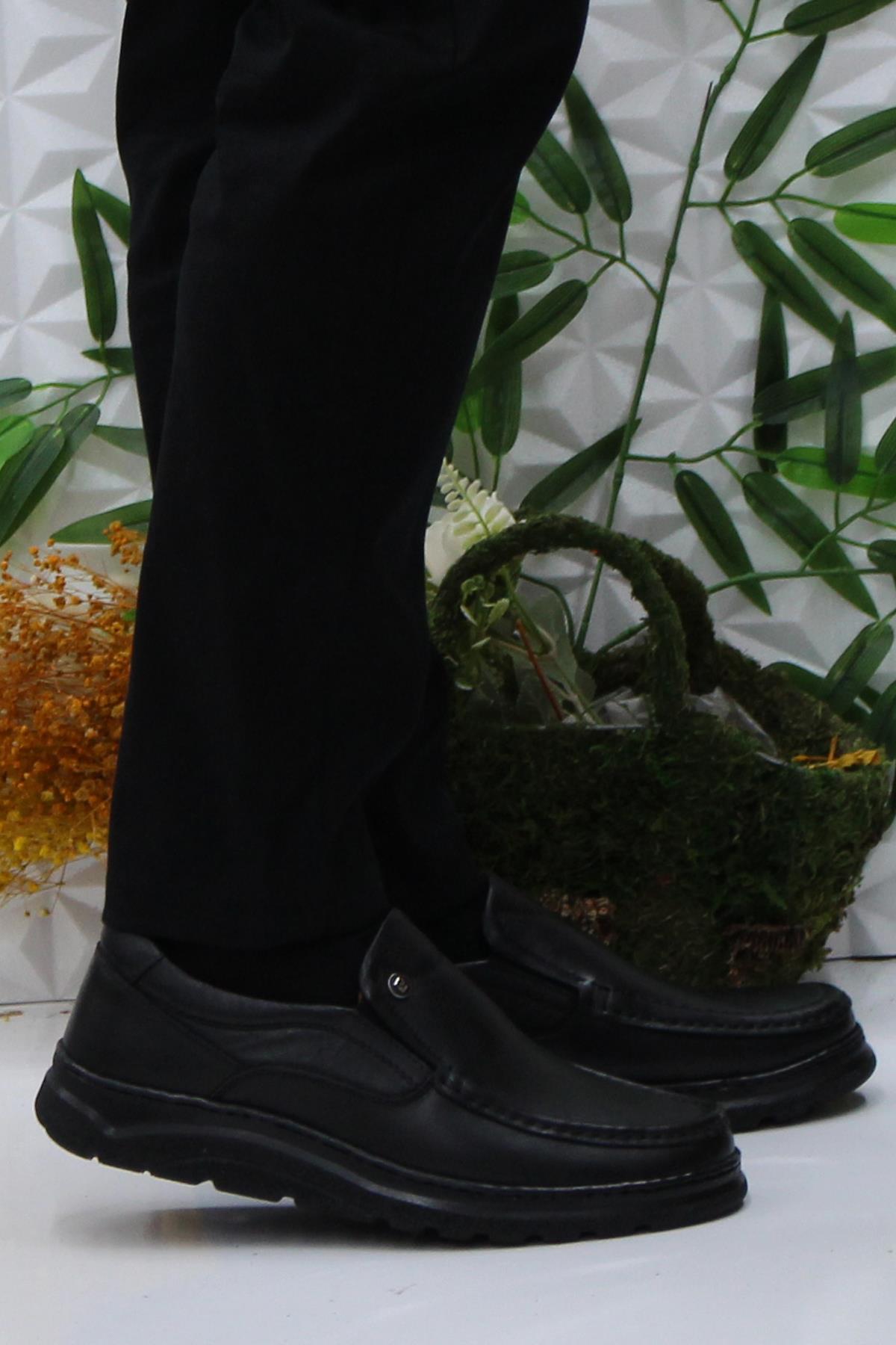 67406 Siyah Comfy Orijinal Ürün Hakiki Deri Erkek Ayakkabı - Görsel 2