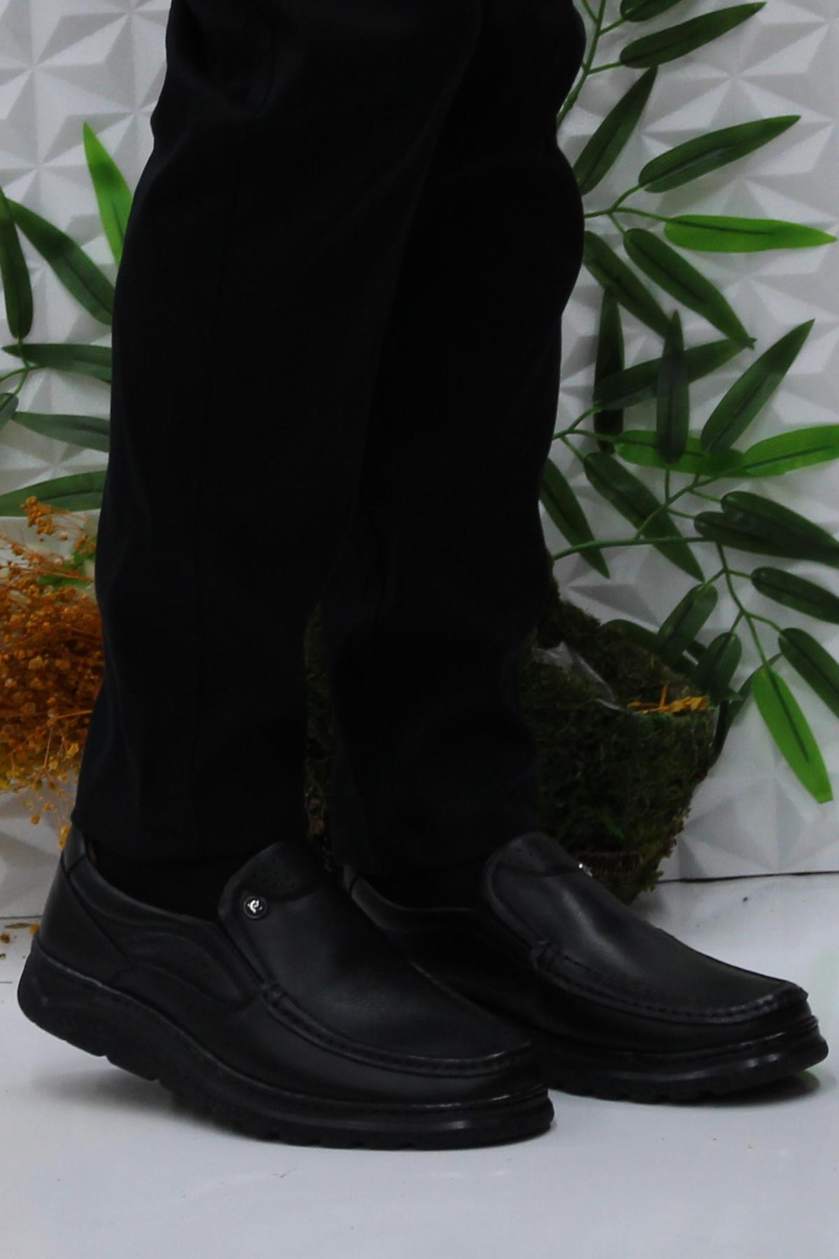 67406 Siyah Comfy Orijinal Ürün Hakiki Deri Erkek Ayakkabı - Görsel 3