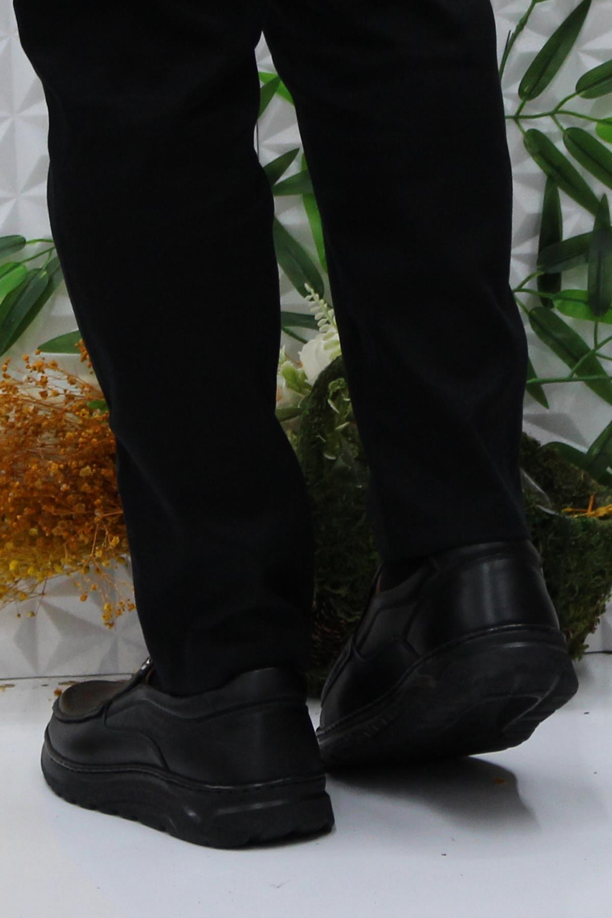 67406 Siyah Comfy Orijinal Ürün Hakiki Deri Erkek Ayakkabı - Görsel 5