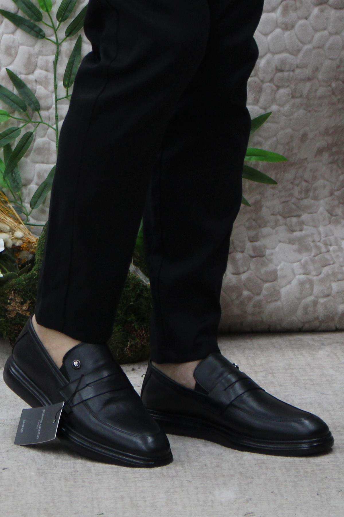 14207 Siyah Orijinal Ürün İç Ve Dış Hakiki Deri Erkek Ayakkabı - Görsel 3