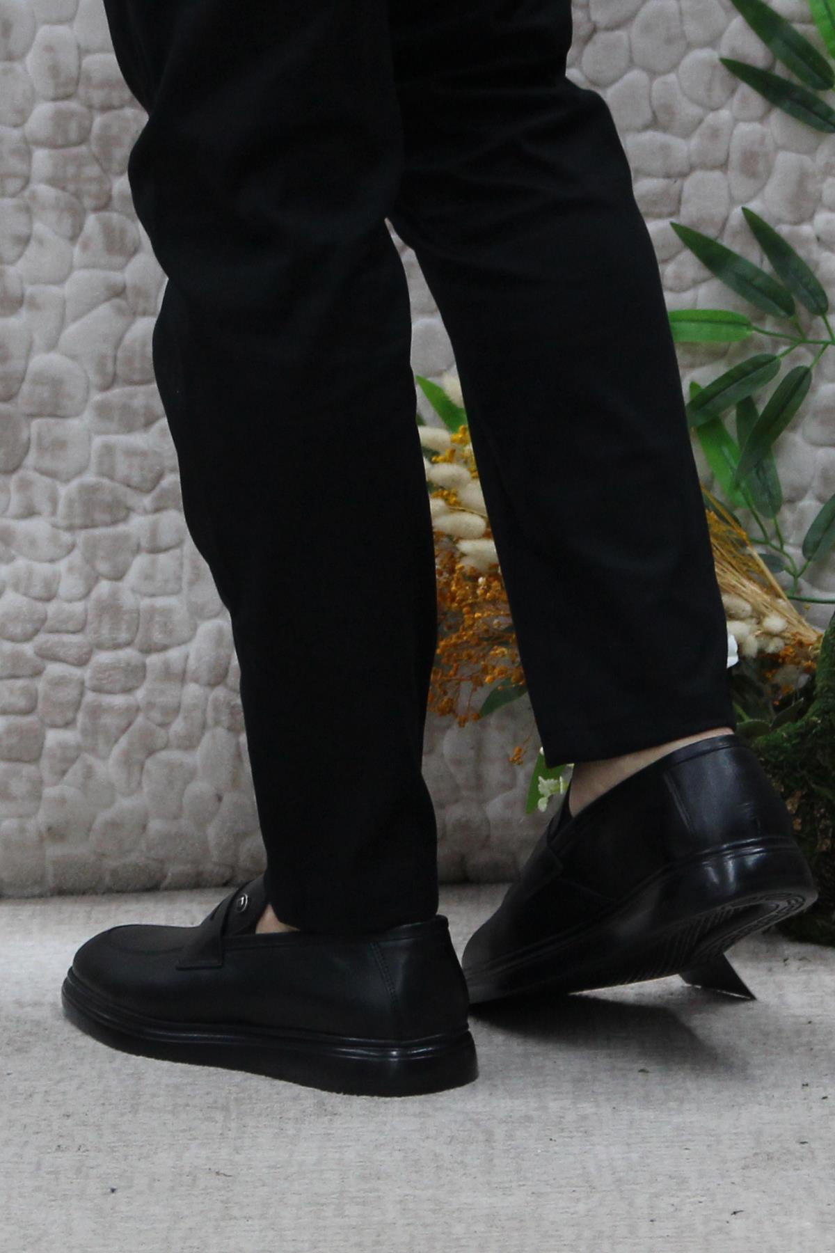 14207 Siyah Orijinal Ürün İç Ve Dış Hakiki Deri Erkek Ayakkabı - Görsel 5