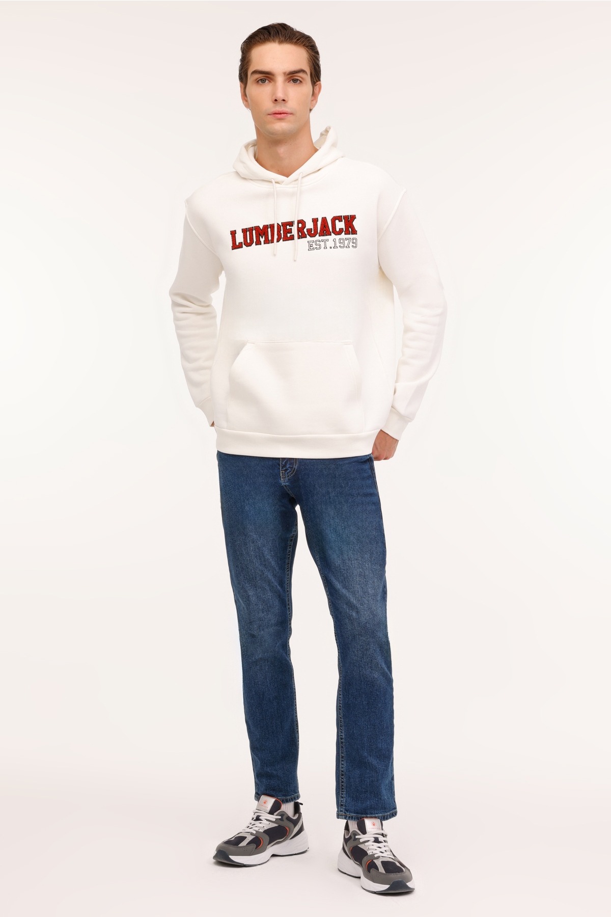 ML UNEG 17TY-504 4PR Ekru Erkek Sweatshirt