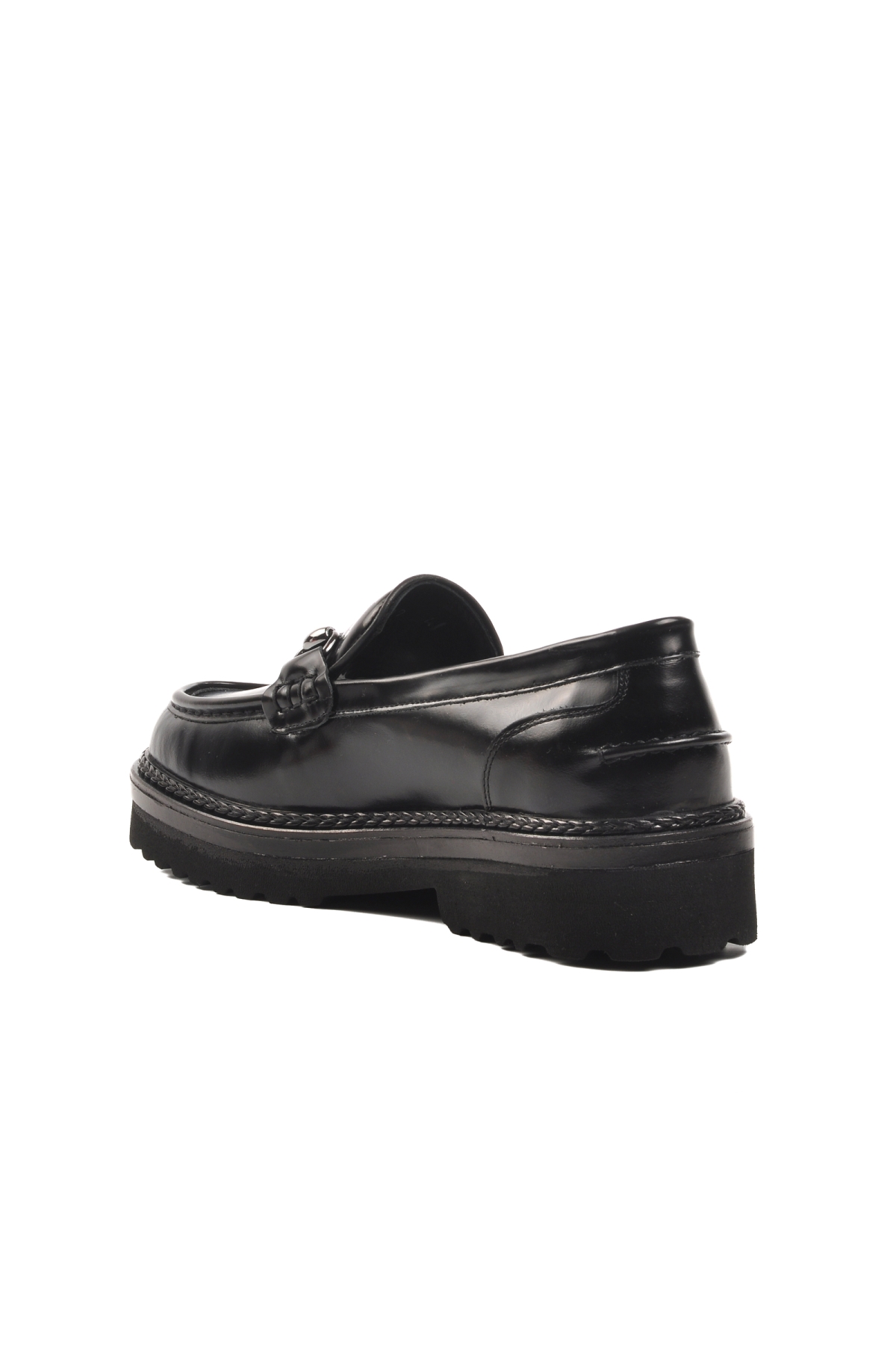 Premium 7710 Siyah Açma Hakiki Deri Erkek Loafer Ayakkabı - Görsel 5