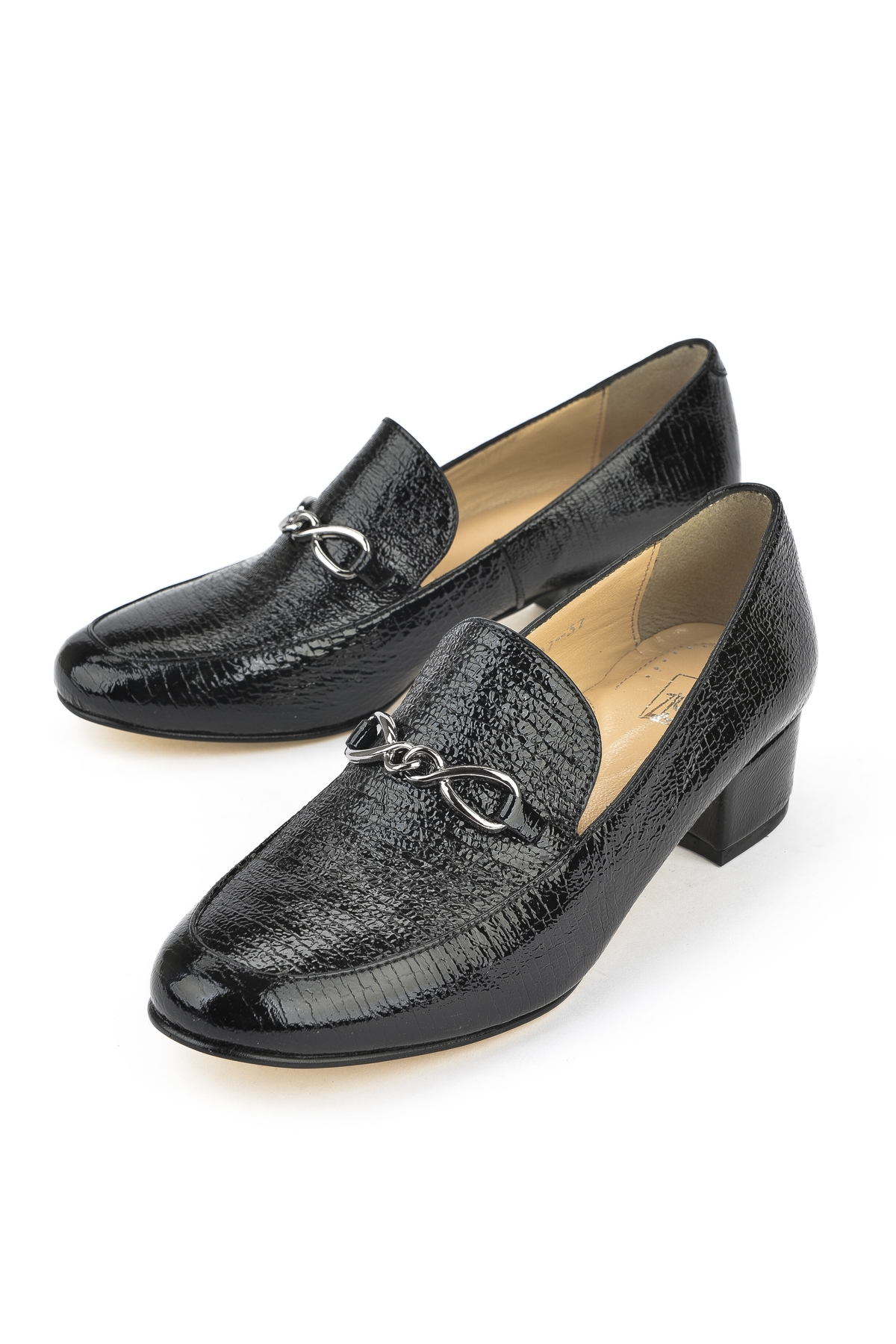 Kadın Hakiki Deri Topuklu Ayakkabı 1431030Z16072 Siyah - Görsel 6