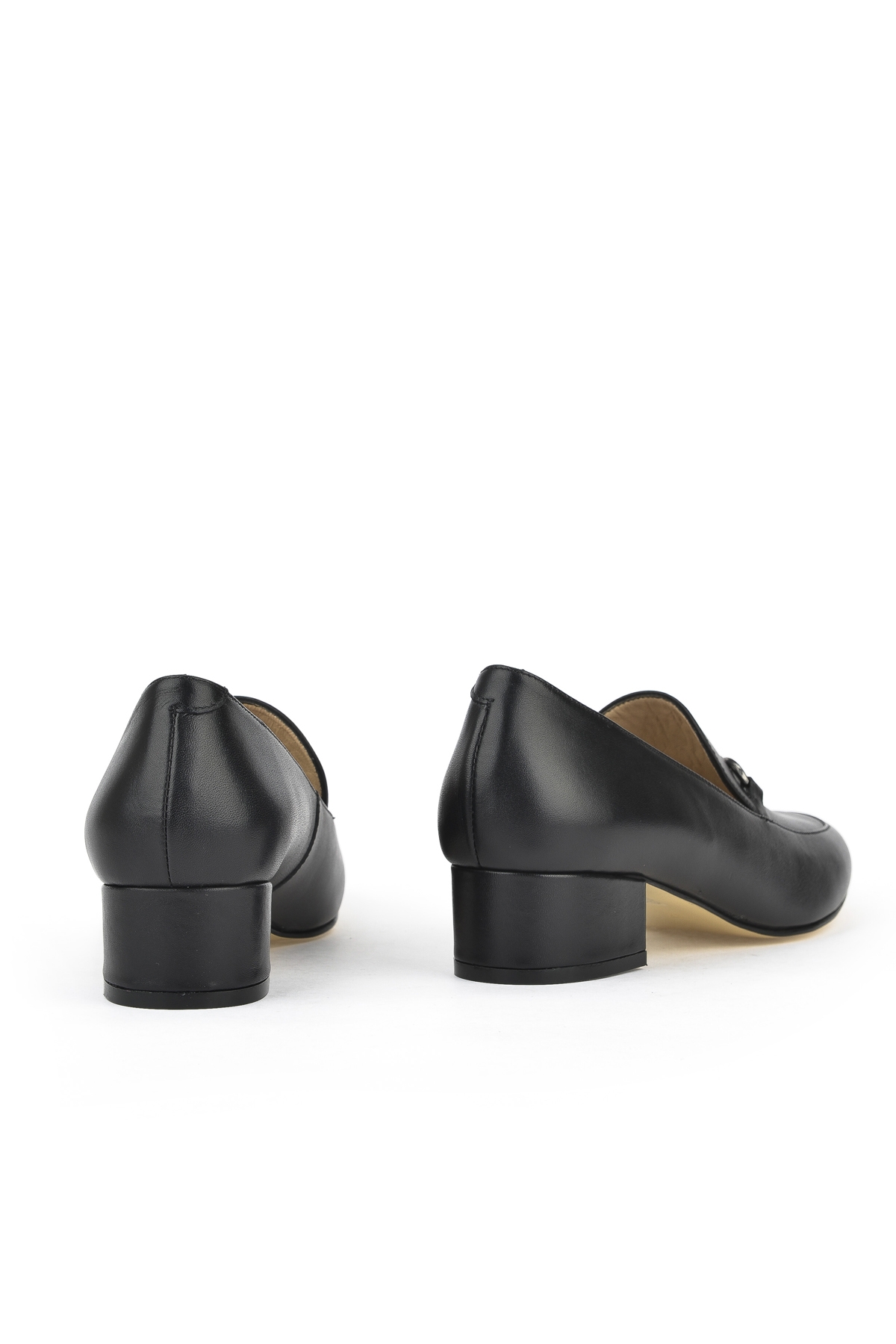 Kadın Hakiki Deri Topuklu Ayakkabı 1431030Z1607 Siyah - Görsel 4