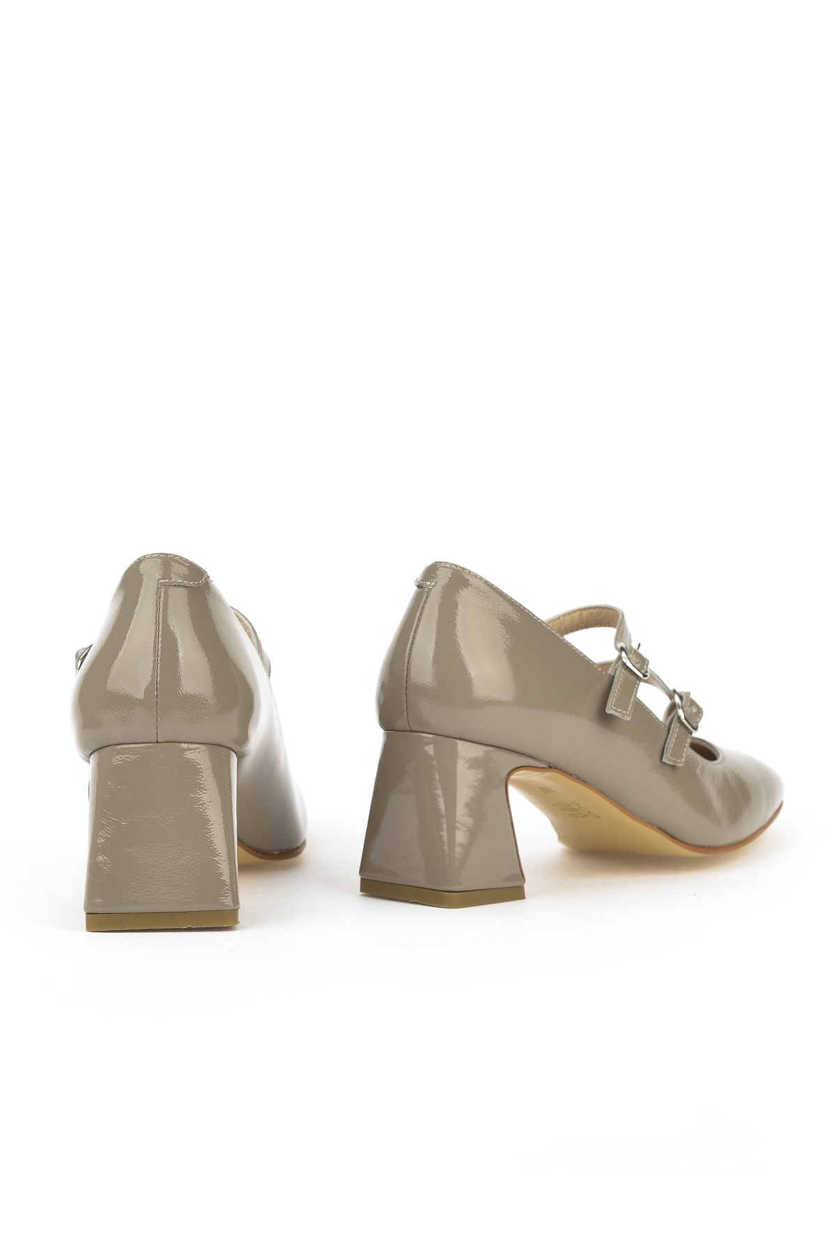 Kadın Hakiki Deri Topuklu Ayakkabı 1431030Z25009 Vizon - Görsel 4