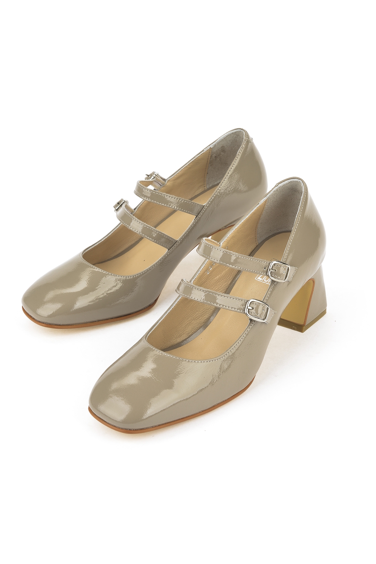 Kadın Hakiki Deri Topuklu Ayakkabı 1431030Z25009 Vizon - Görsel 6