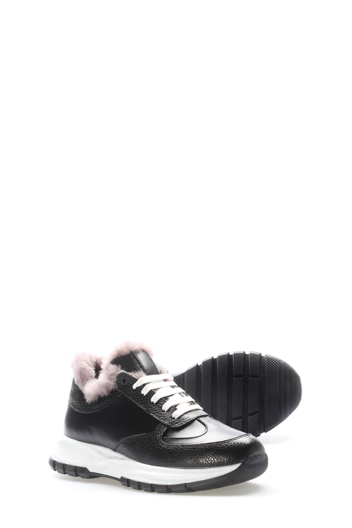 Hakiki Deri Kürklü Kadın Casual Ayakkabı 197KZAA04 - Görsel 4