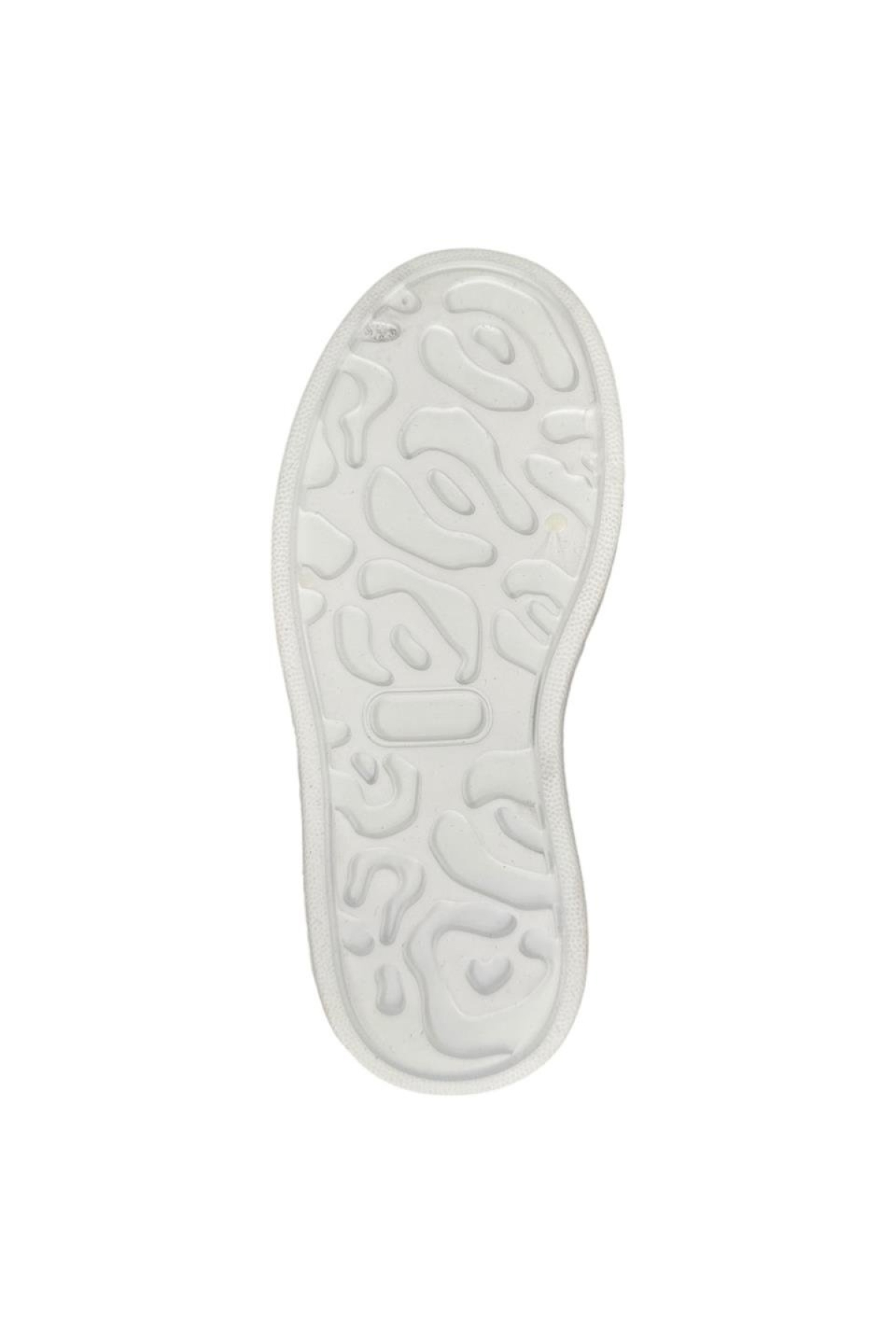 Çocuk Bağcıklı Cırtlı Keten Spor Ayakkabı FÜME - Görsel 8