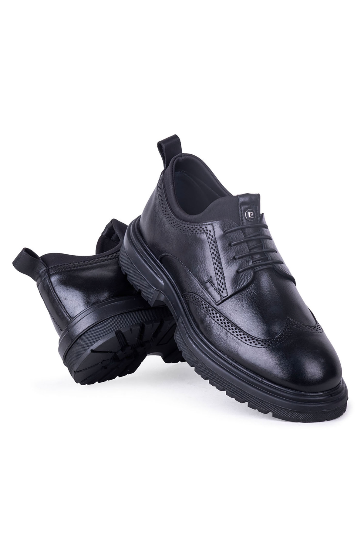 63594 Erkek Hakiki Deri Ayakkabı Siyah - Görsel 5