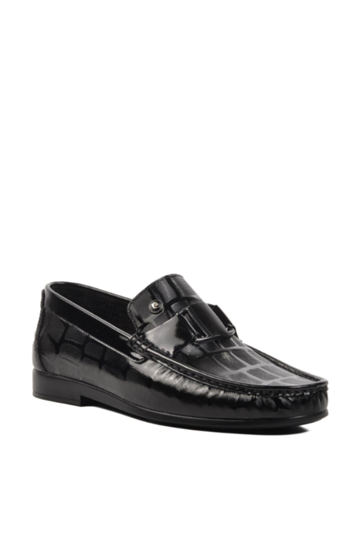 Erkek 4M 25104 Hakiki Deri Rugan Ayakkabı Siyah Rugan - Görsel 3