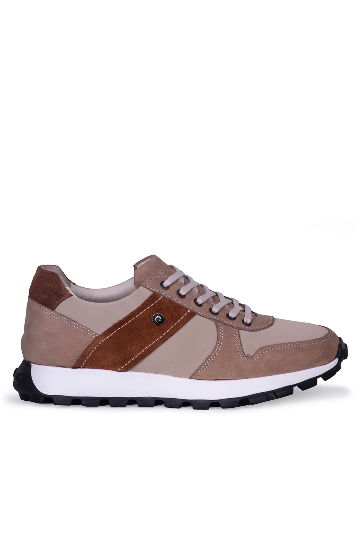 4K Erkek Hakiki Deri Casual Ayakkabı Günlük Vizon - Görsel 2