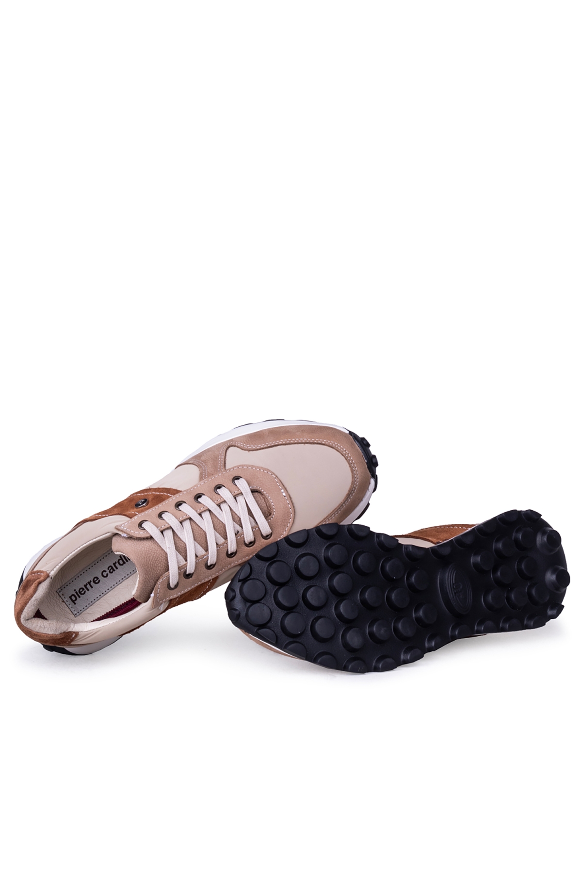 4K Erkek Hakiki Deri Casual Ayakkabı Günlük Vizon - Görsel 5