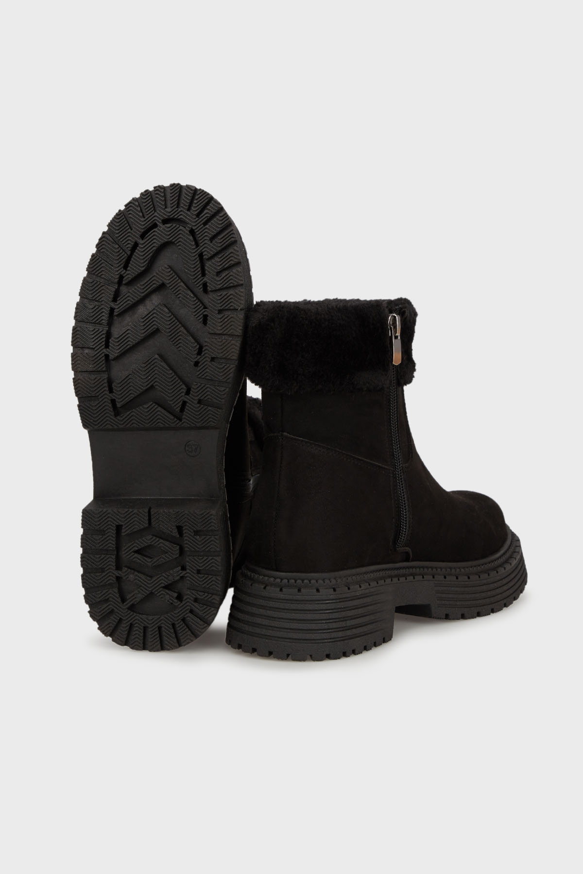 Bayan Bot PC52415 SİYAH SÜET - Görsel 5