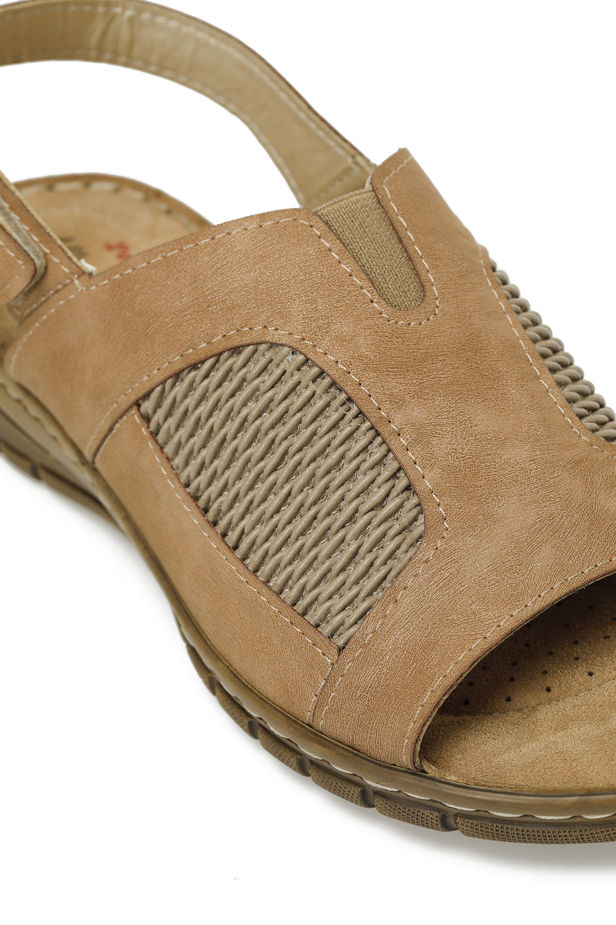 166968.Z5FX Taba Kadın Düz Sandalet - Görsel 8