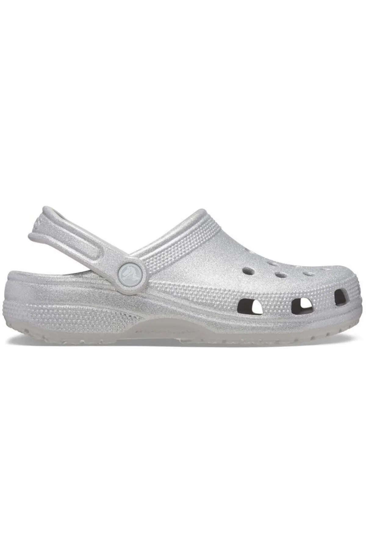 Crocs Crocs Gri Classic Glitter Clog Kadın Terlik 205942-0IC Sandalet & Terlik | Flo Gri - 2. görsel