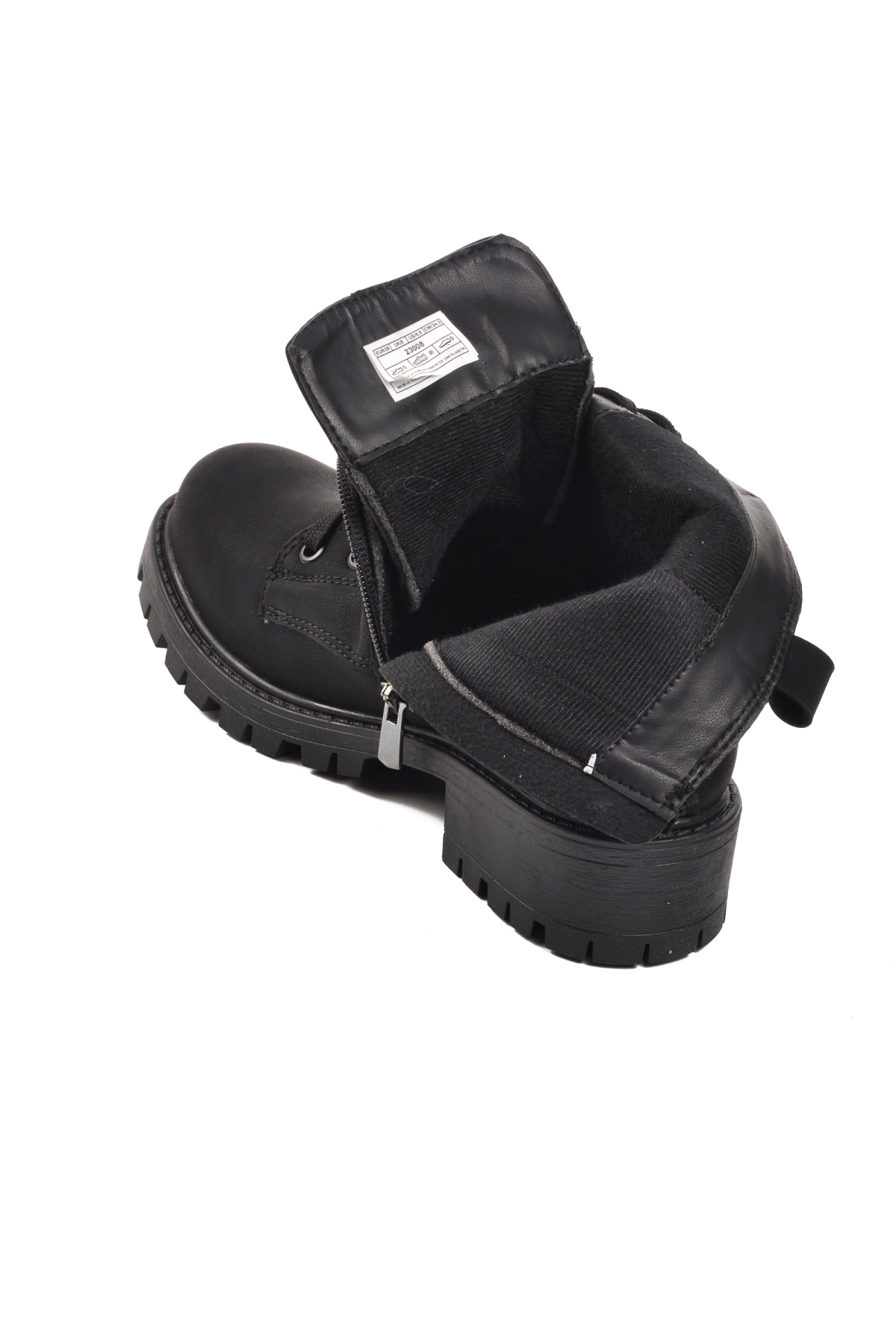 23008 Siyah İçi Polarlı Kadın Bot - Görsel 5