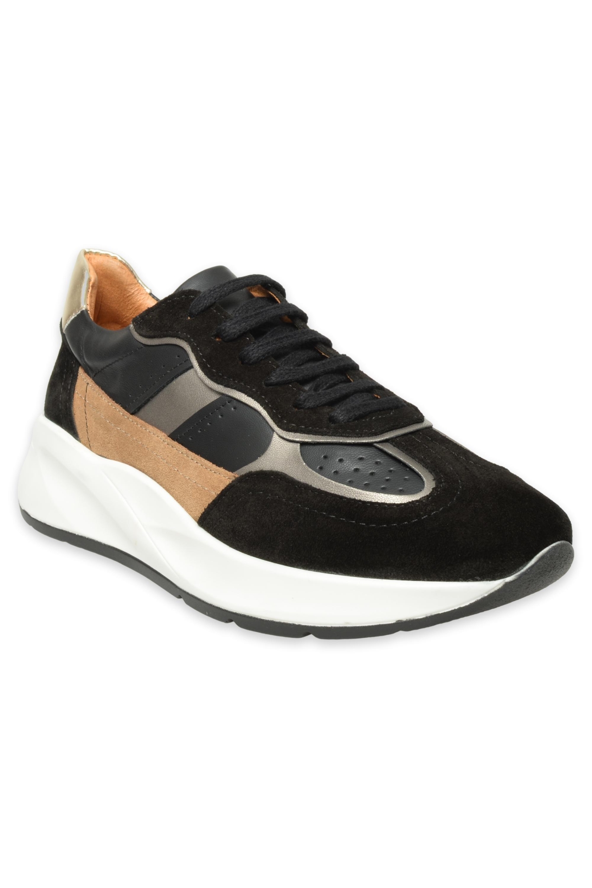 D24Ka-315 Günlük Siyah Kadın Spor Ayakkabı - Görsel 3