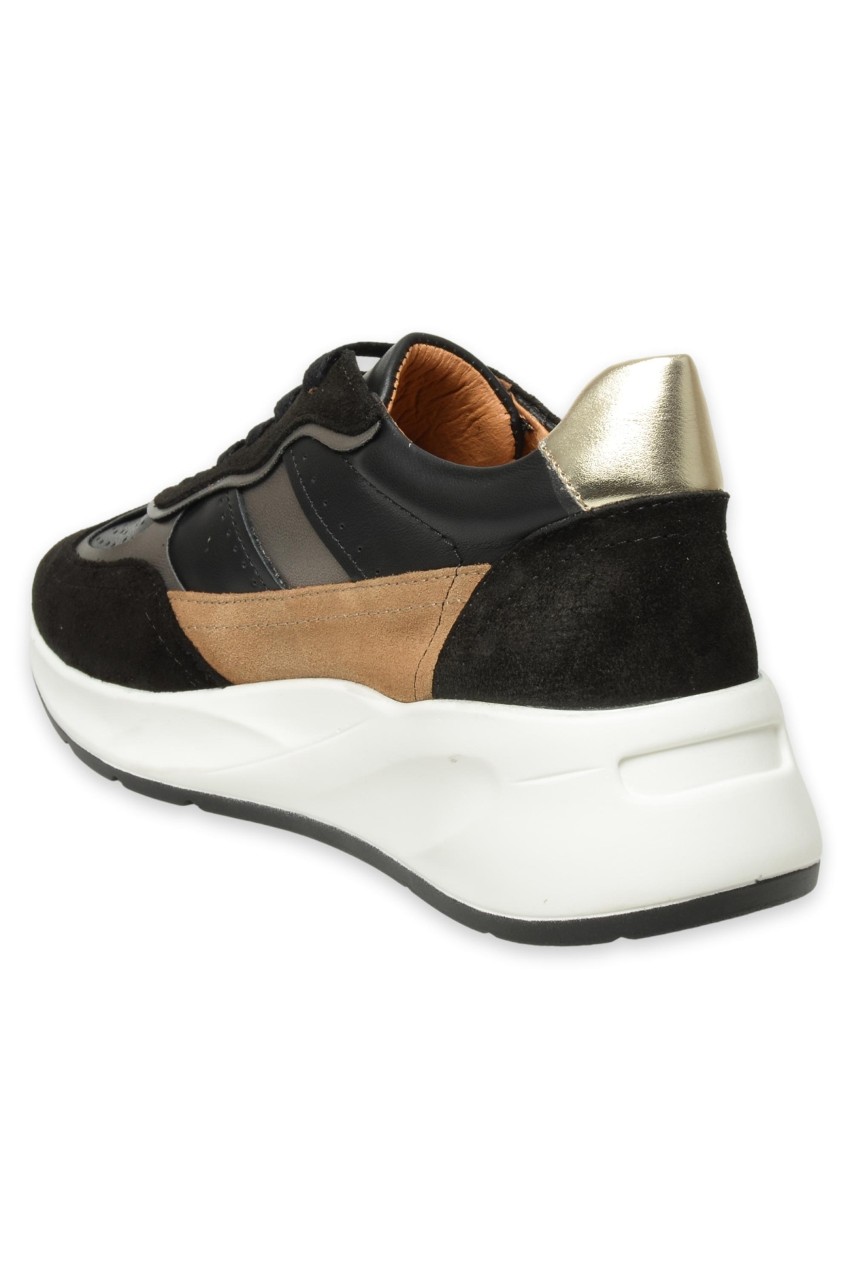 D24Ka-315 Günlük Siyah Kadın Spor Ayakkabı - Görsel 5