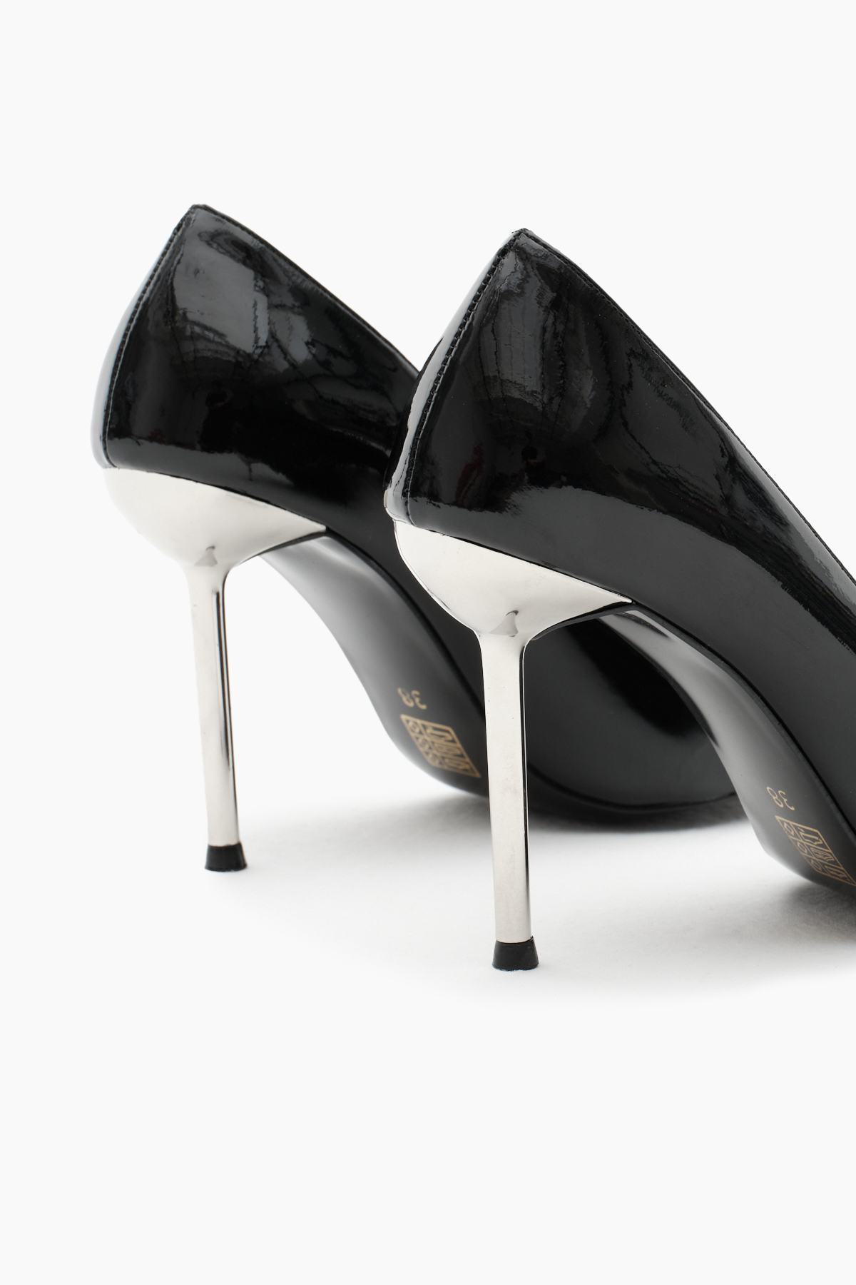 Kadın Siyah Neolit Taban Payetli Sivri Burunlu Yüksek Topuklu Ayakkabı - Görsel 6