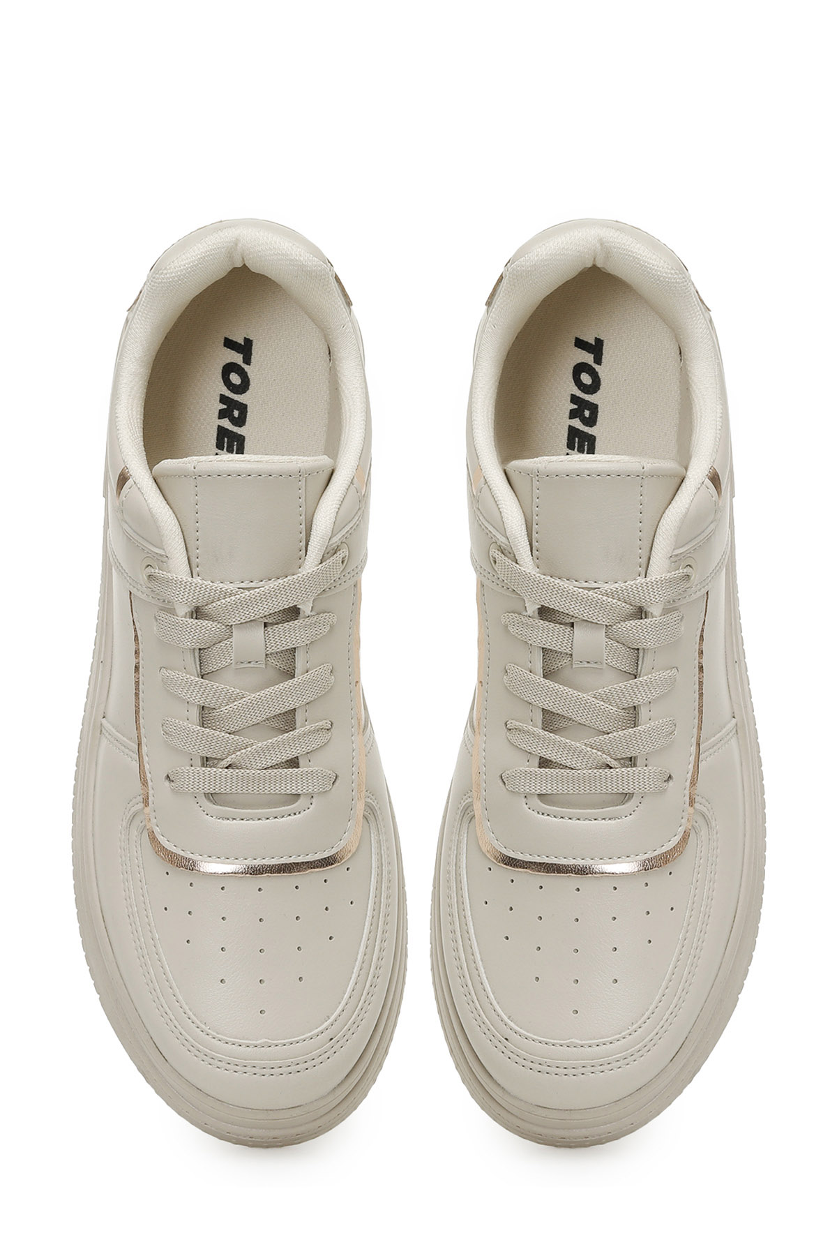 TRX24S-005 5FX Bej Kadın Sneaker - Görsel 5